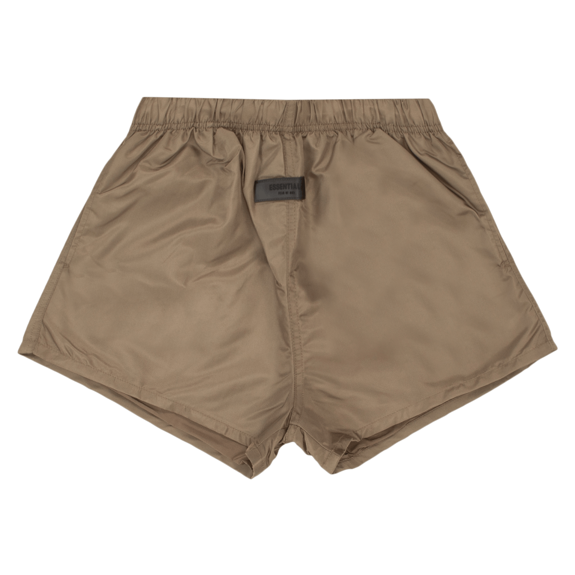 Pre-owned Essentials Fear Of God  Running Shorts 'wood' In Brown