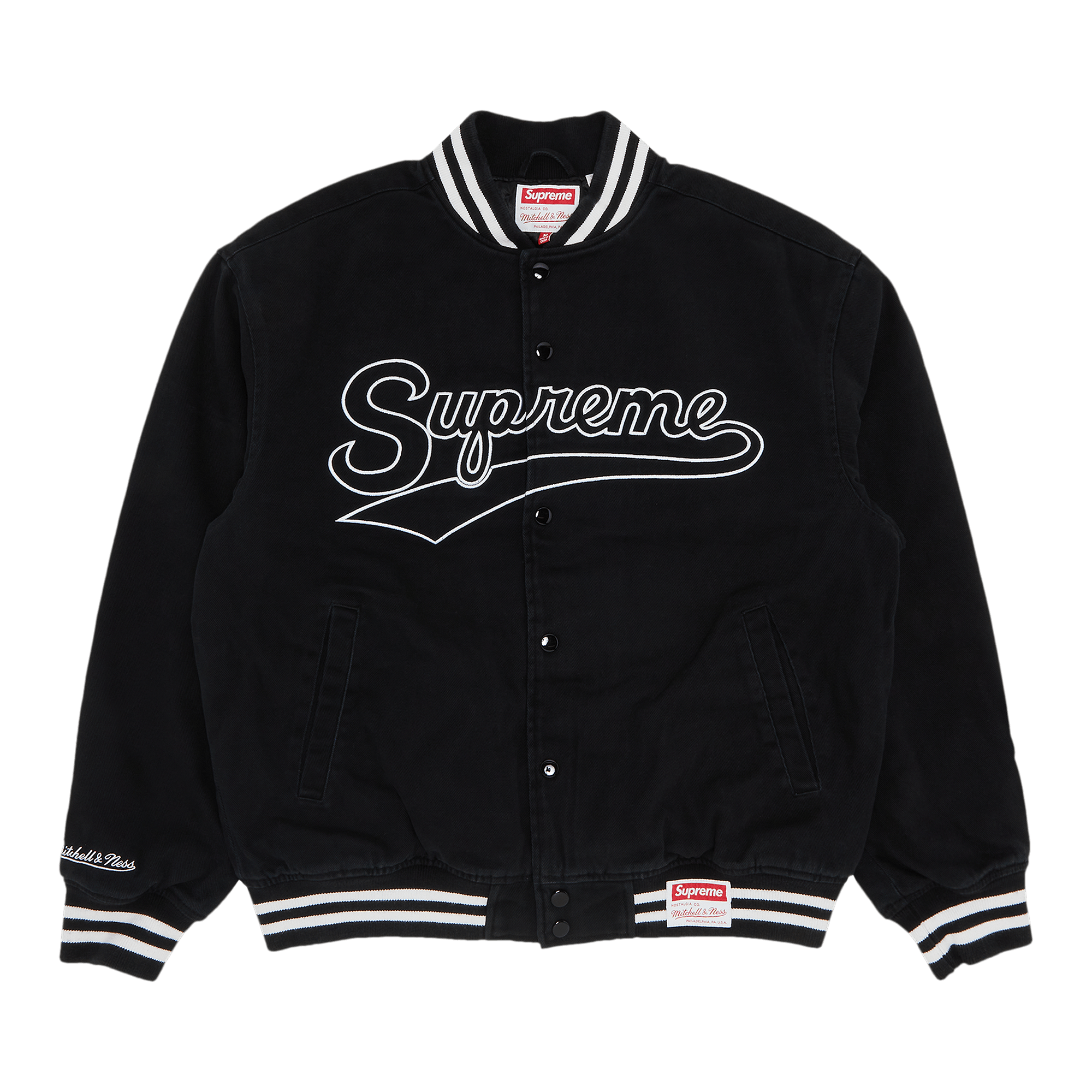 Pre-owned Supreme X Mitchell & Ness Doughboy Twill Varsity Jacket ...