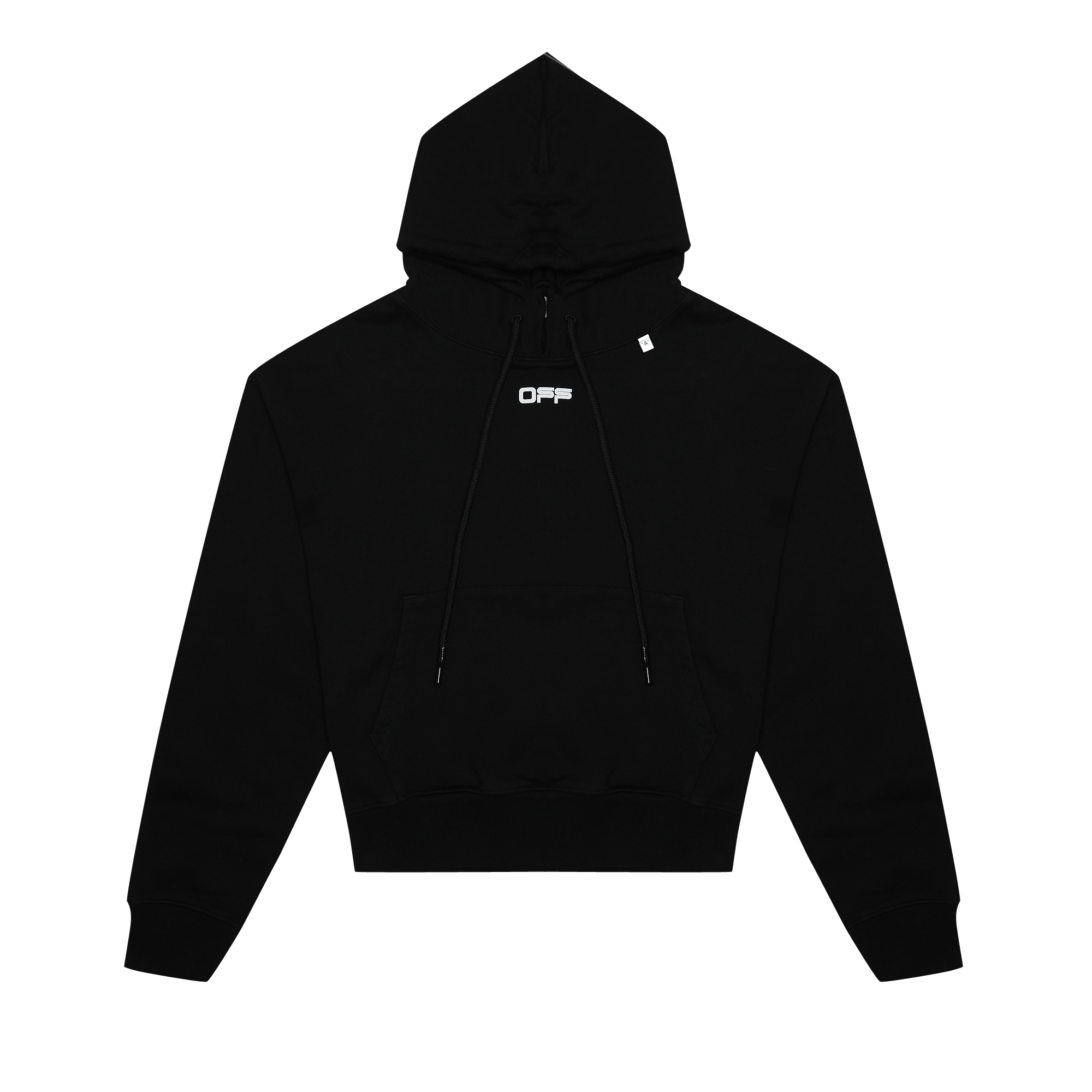 Off-White Wavy Line Logo Hoodie 'Black'