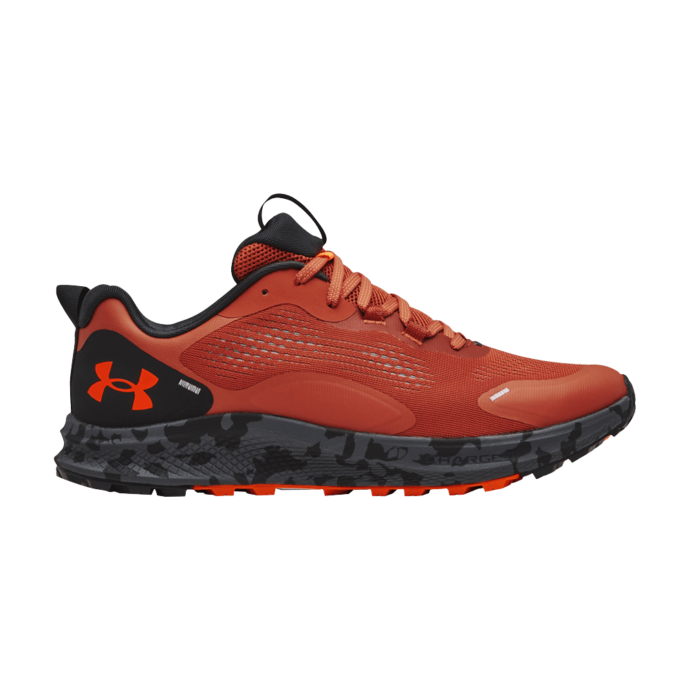 Pre-owned Under Armour Charged Bandit Trail 2 'print - Fox Jet Grey' In Orange