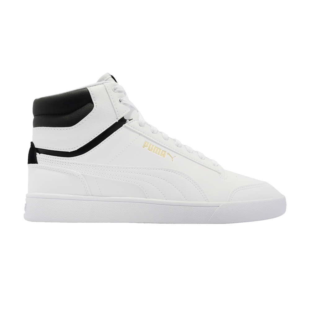 Pre-owned Puma Shuffle Mid 'white Black Gold'