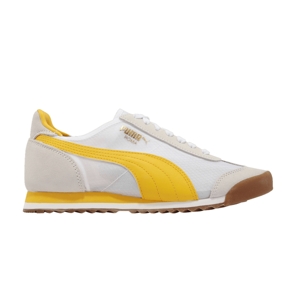 Pre-owned Puma Wmns Roma Og 'white Yellow Gold'