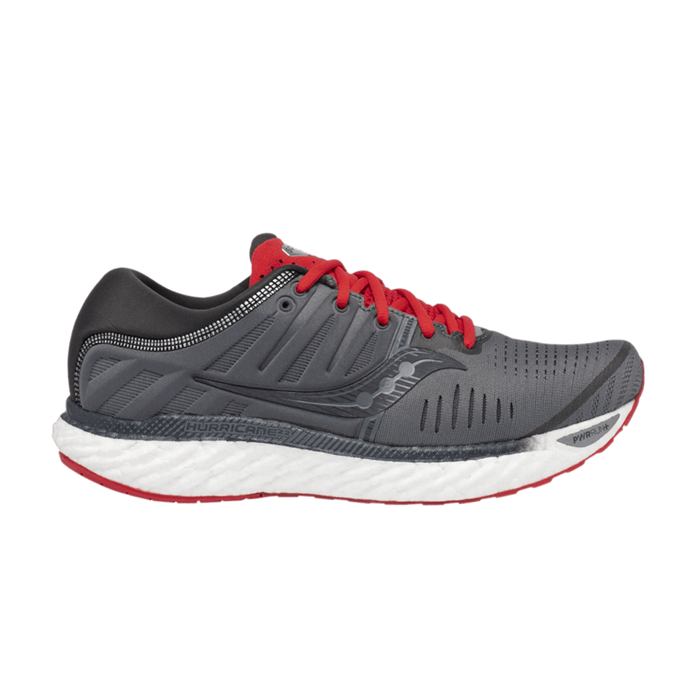 Saucony Hurricane 22 'Charcoal Red'