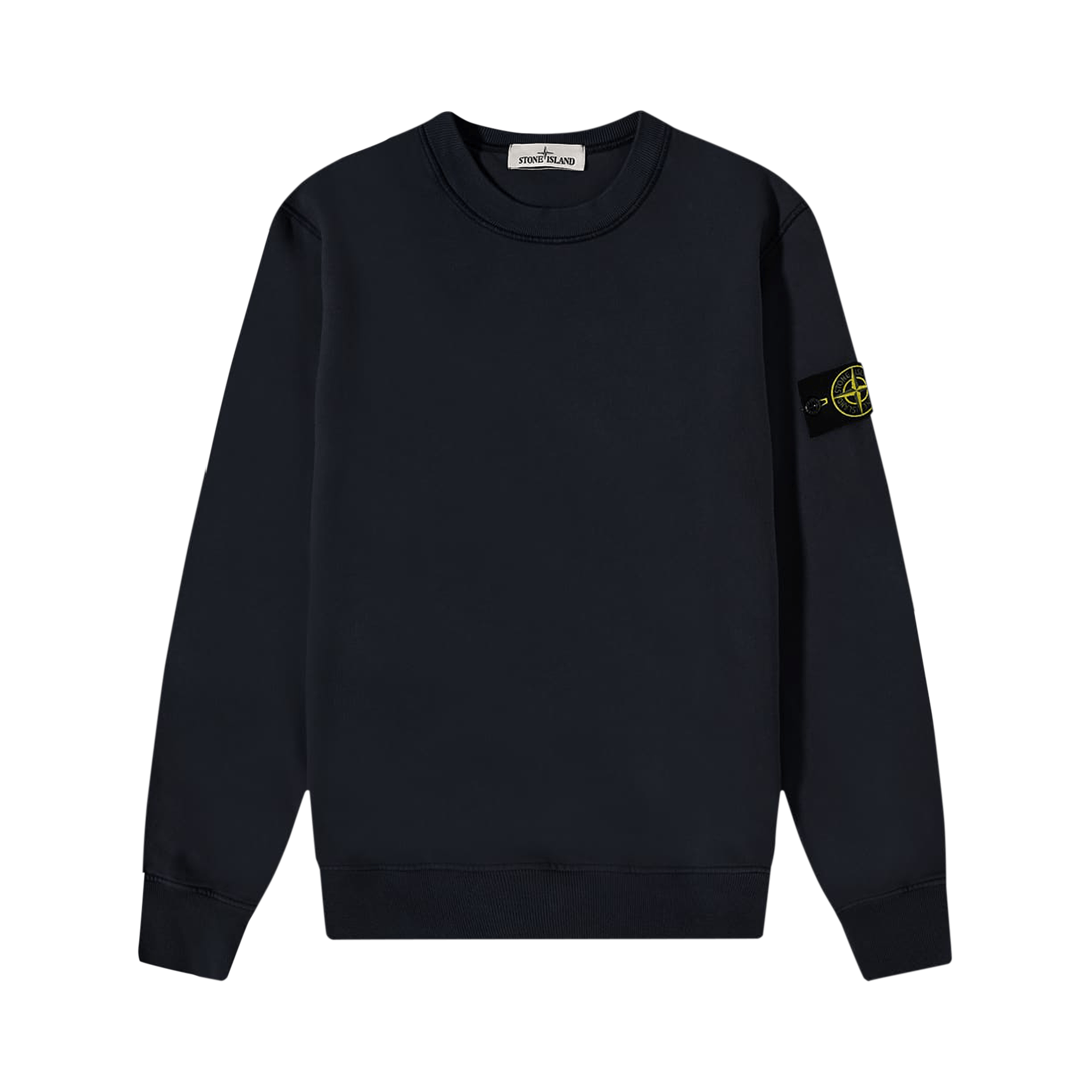 Pre-owned Stone Island Garment Dyed Classic Sweatshirt 'navy' In Blue
