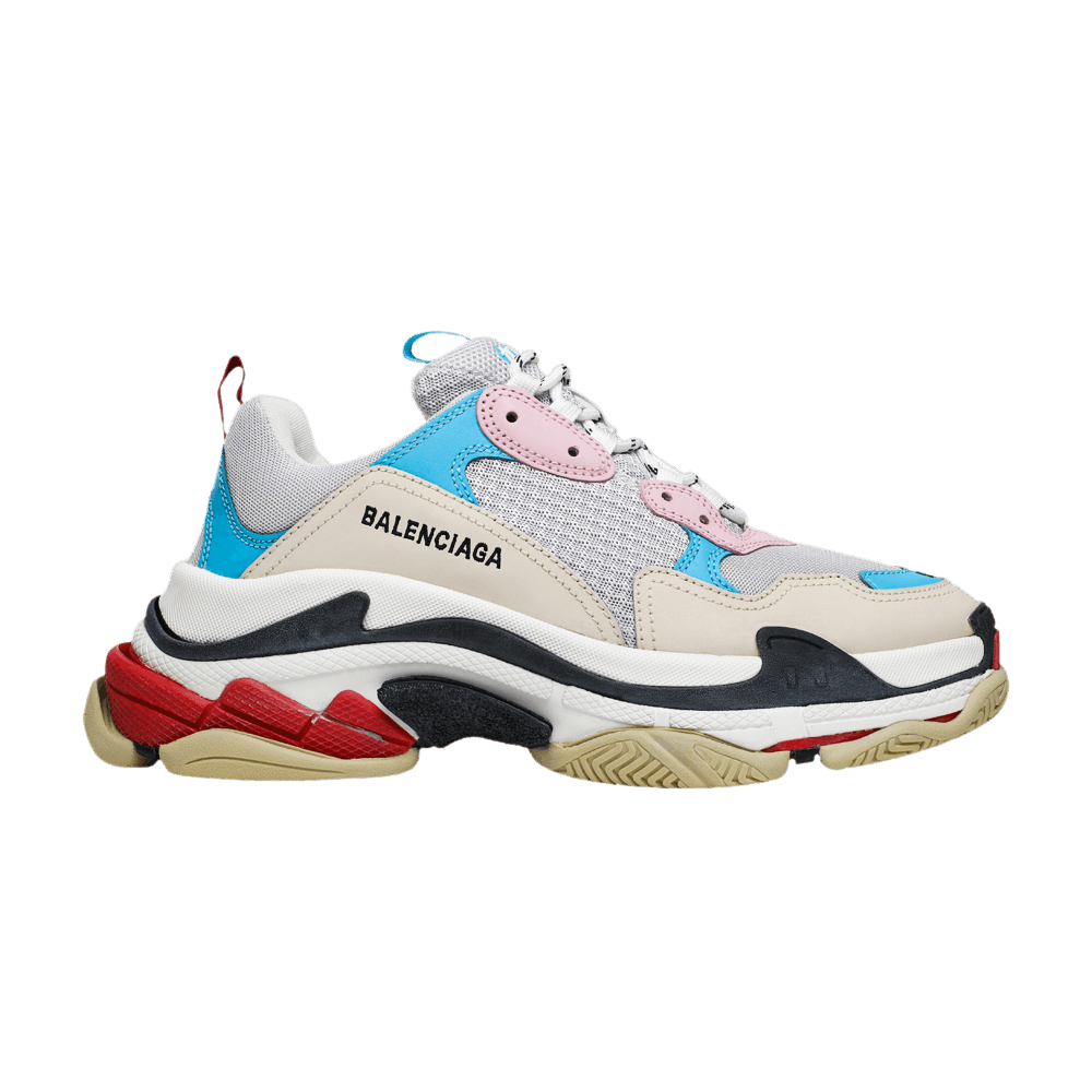 Balenciaga Wmns Triple S 'White Blue Pink' 2019