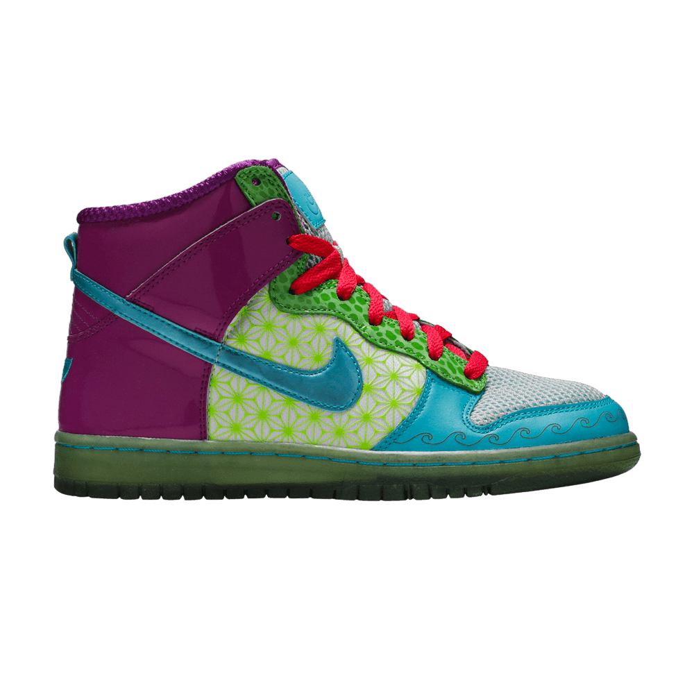 Pre-owned Nike Wmns Dunk High Skinny 'doernbecher' In Purple