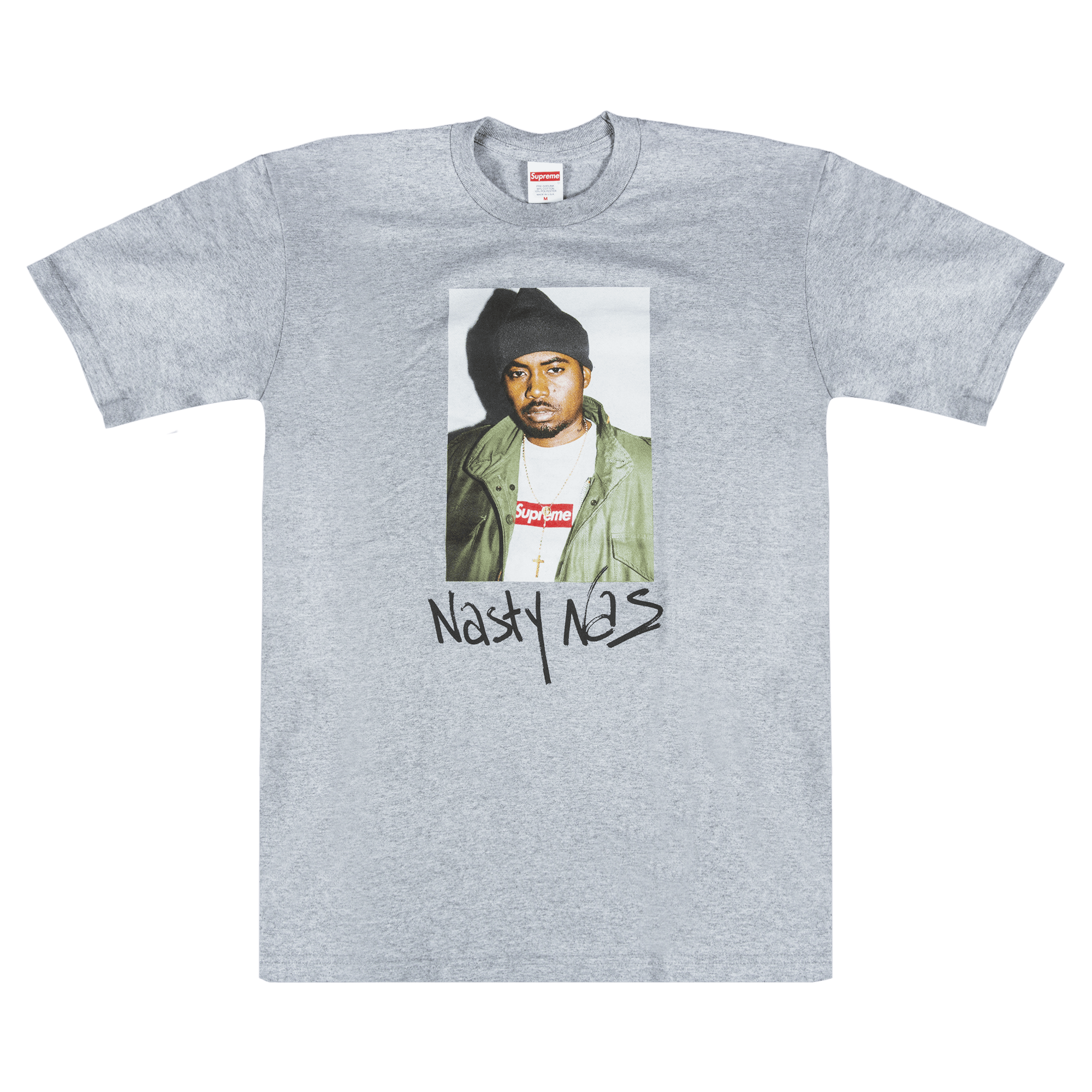 Supreme Nas T-Shirt 'Grey'