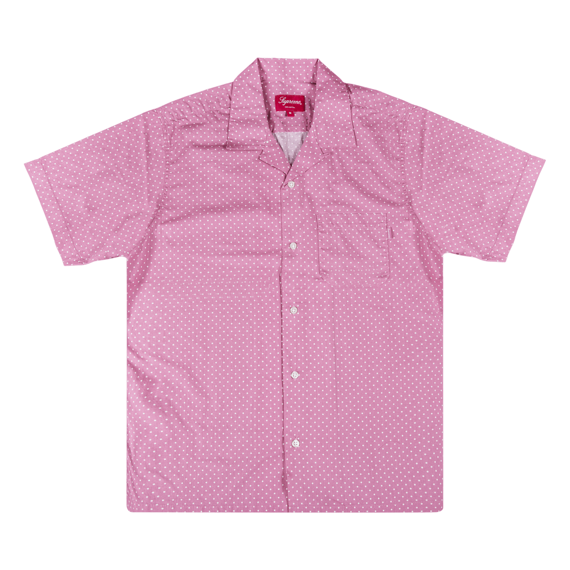 Supreme Polka Dot Short-Sleeve Shirt 'Pink'