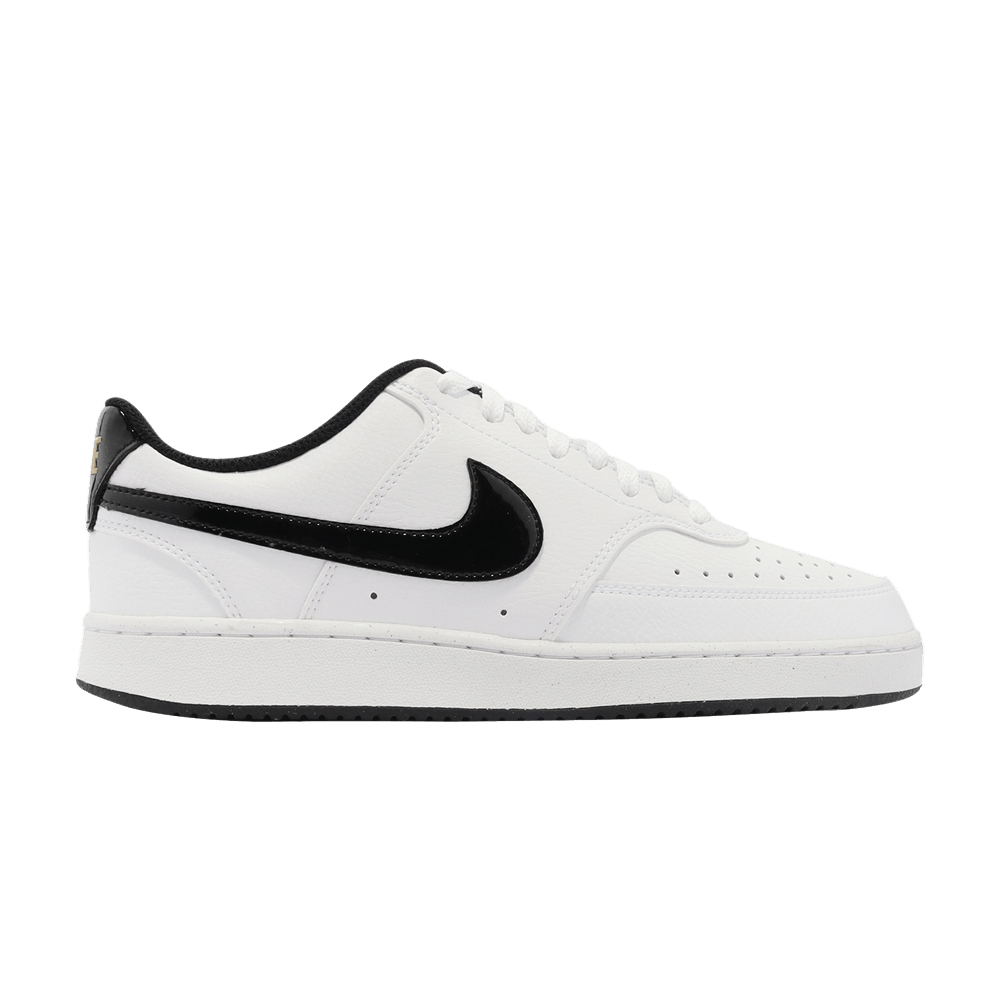 Pre-owned Nike Court Vision Low 'white Black Metallic Gold'