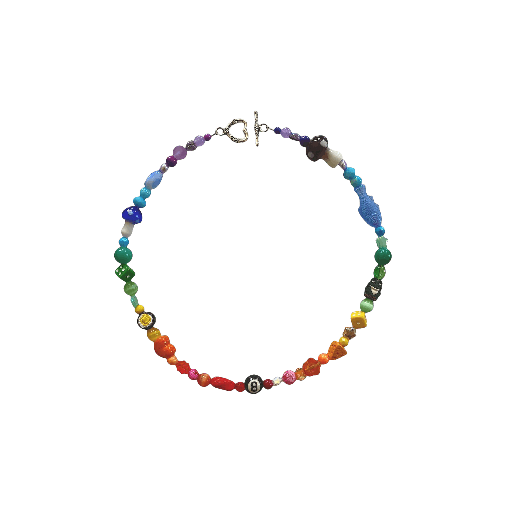 Pre-owned Ian Charms The Beau Necklace 'multicolor' In Multi-color