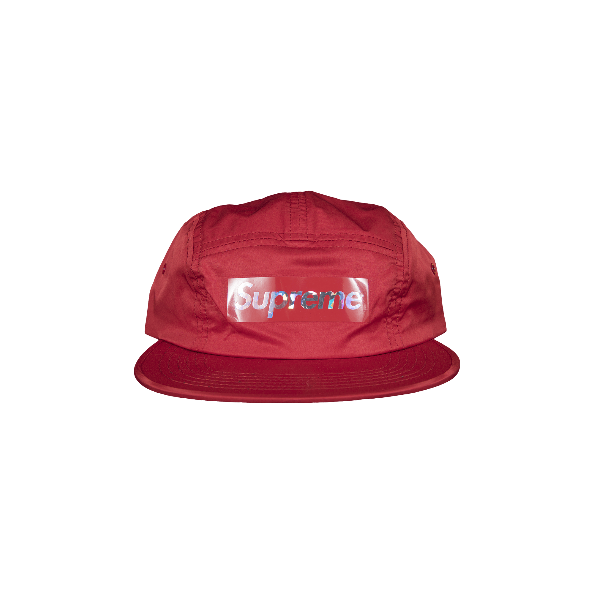 Supreme Holographic Camp Cap 'Red'