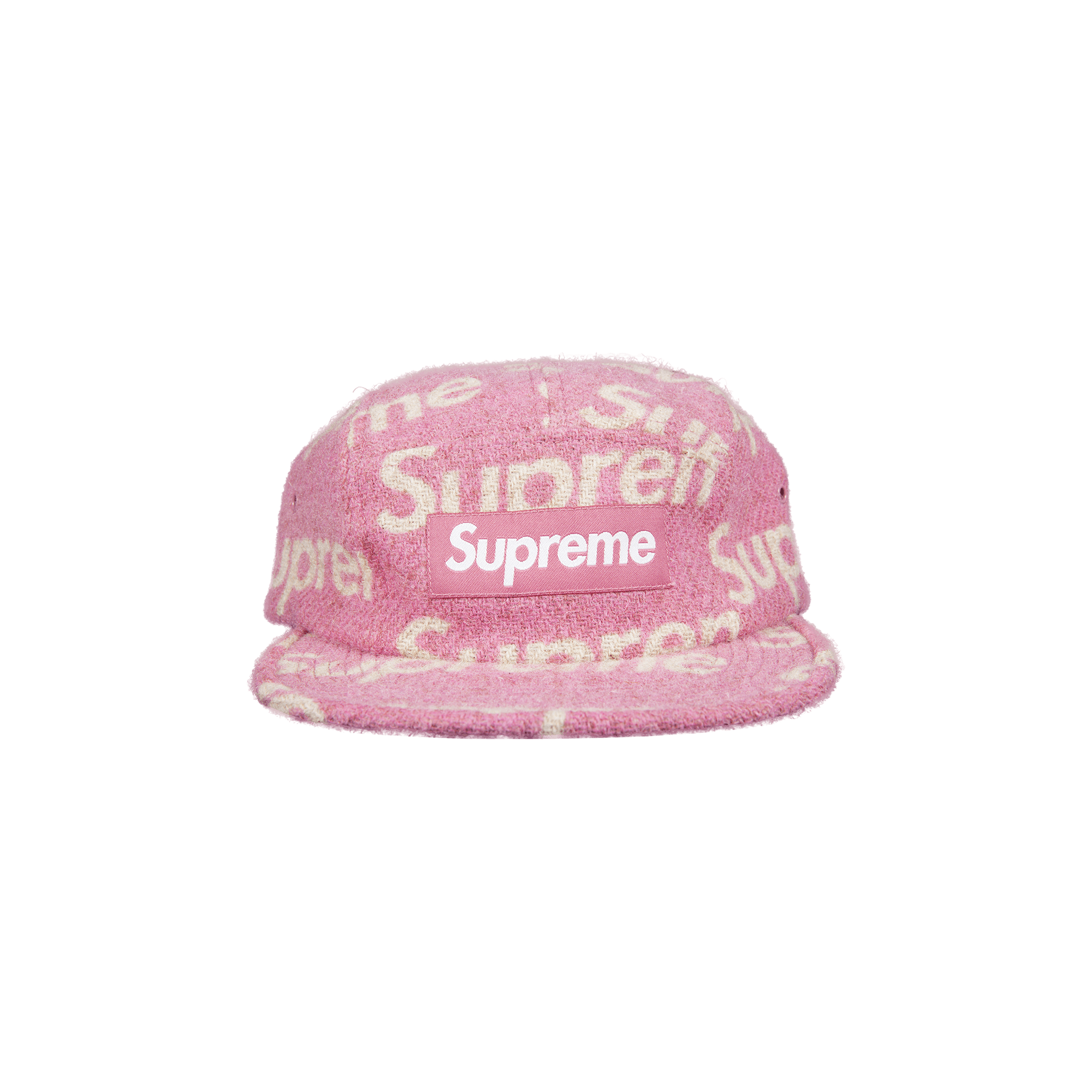 Supreme Harris Tweed Camp Cap 'Pink'