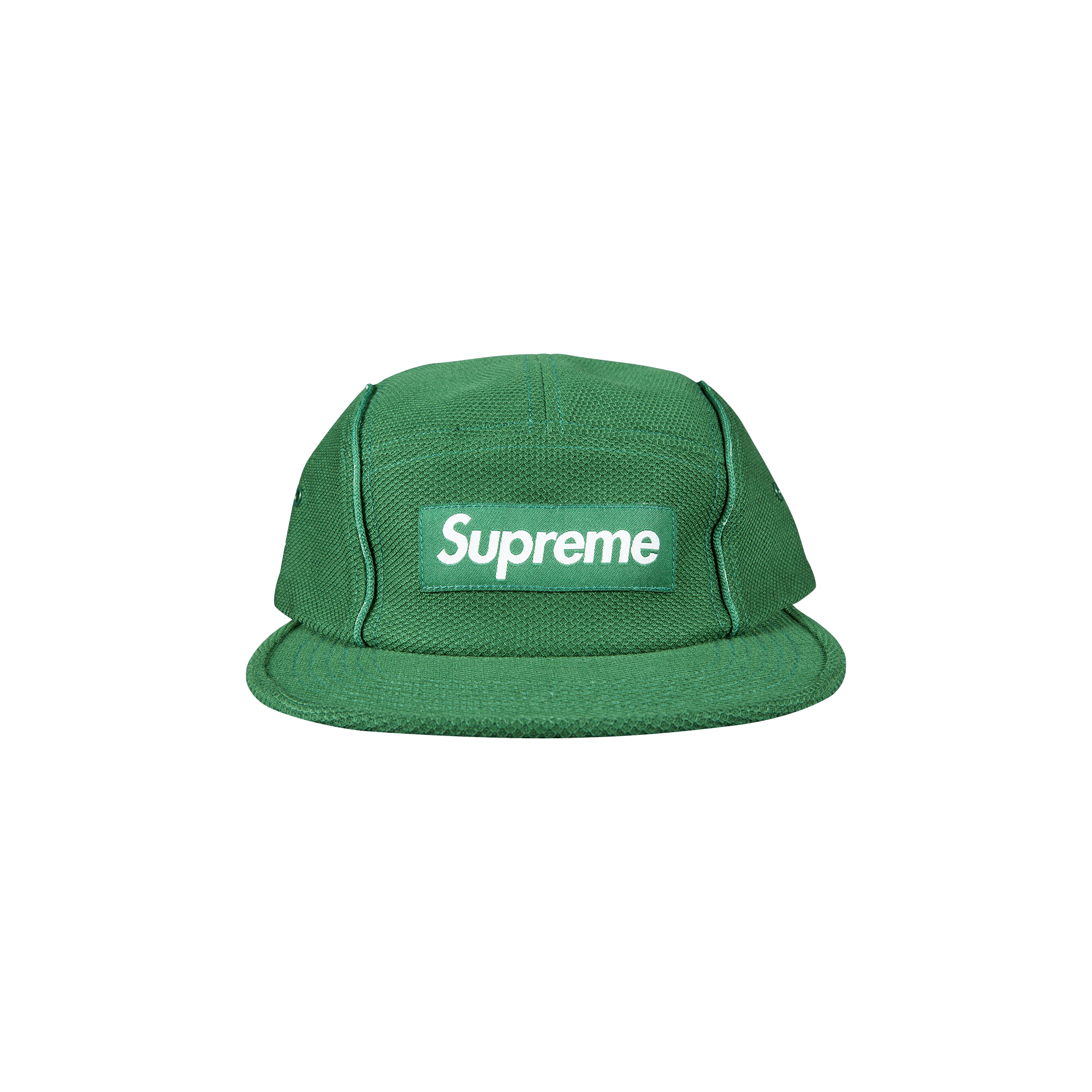 Supreme Pique Piping Camp Cap 'Green'