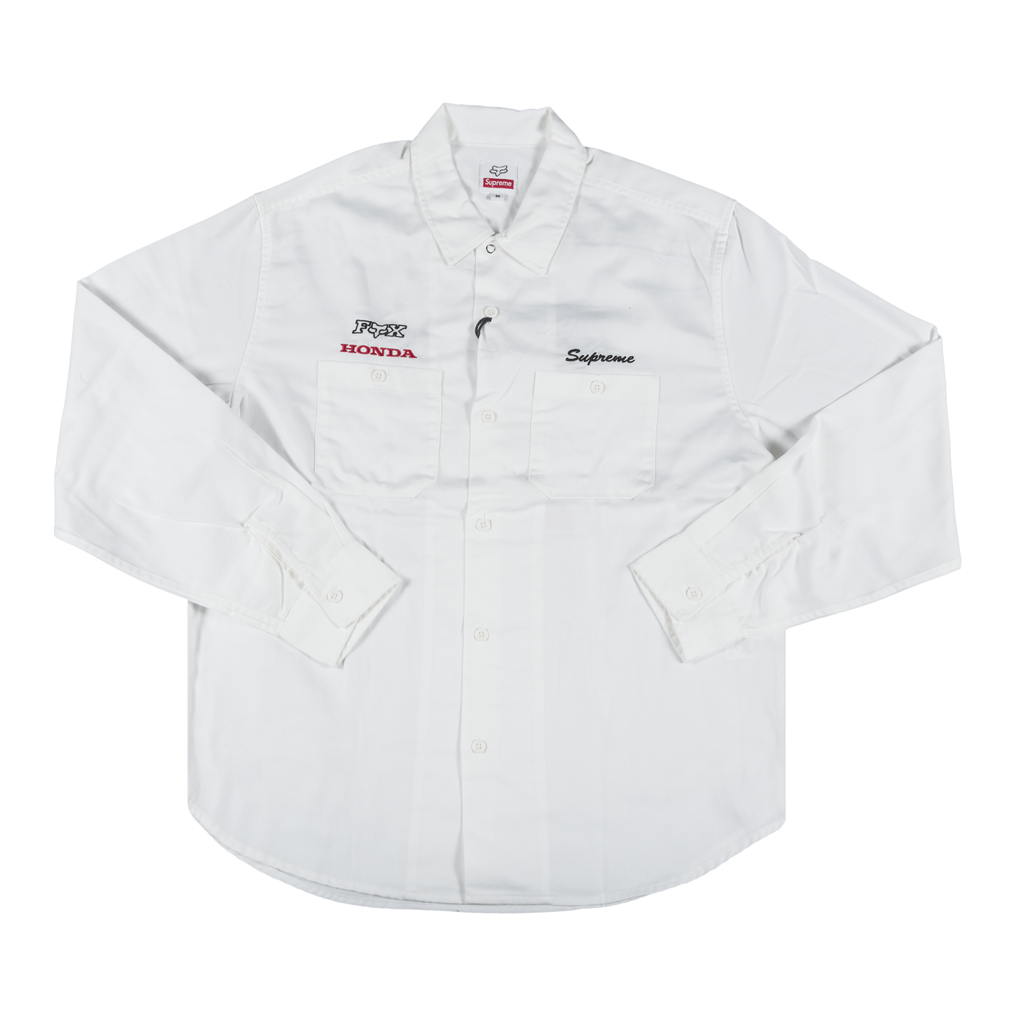 Supreme x Honda Fox Racing Work Shirt 'White'