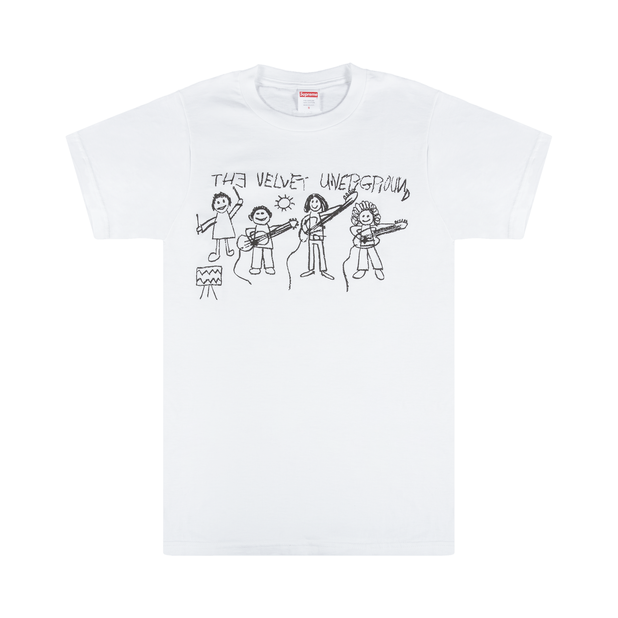 Supreme The Velvet Underground Drawing T-Shirt 'White'
