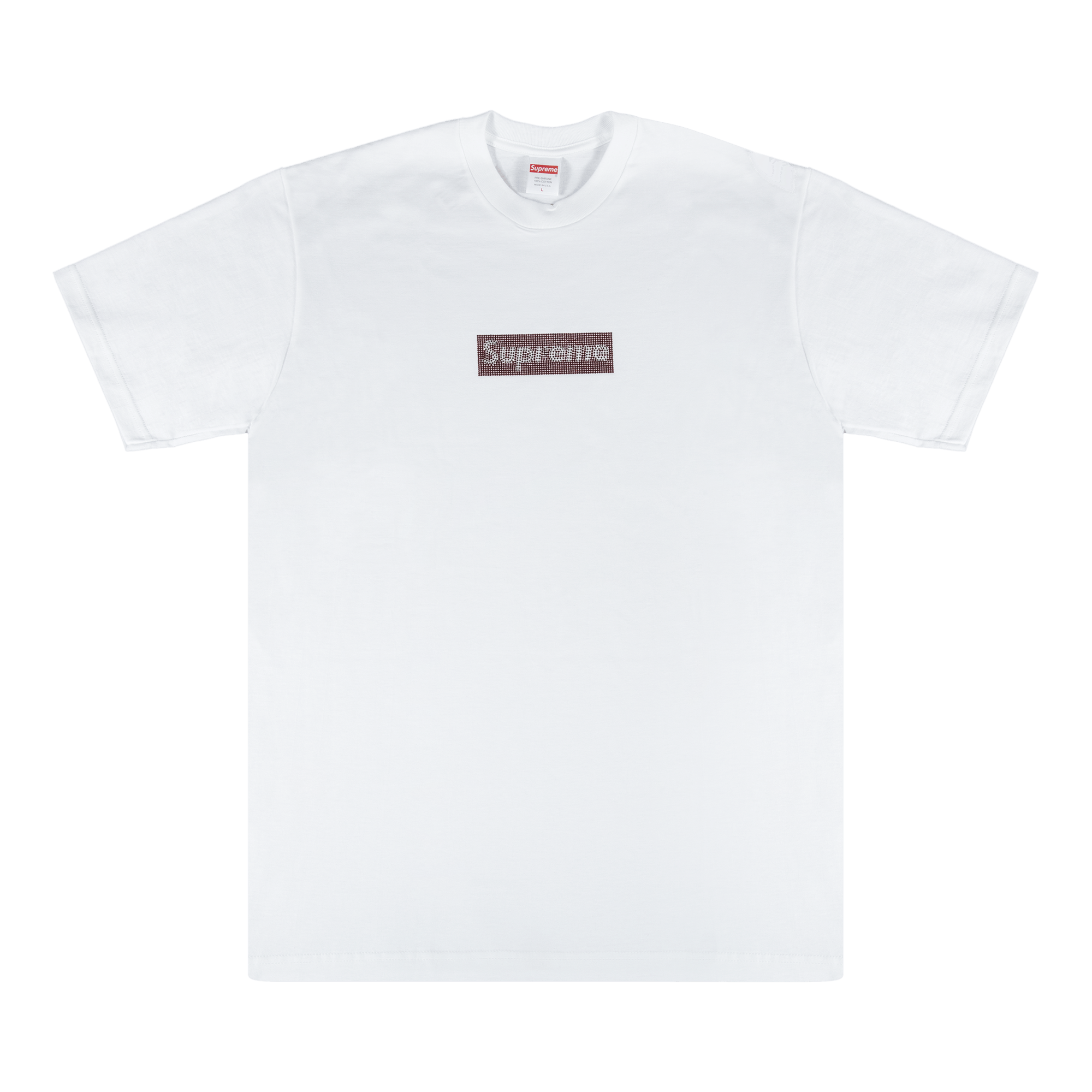 Supreme x Swarovski Box Logo T-Shirt 'White'