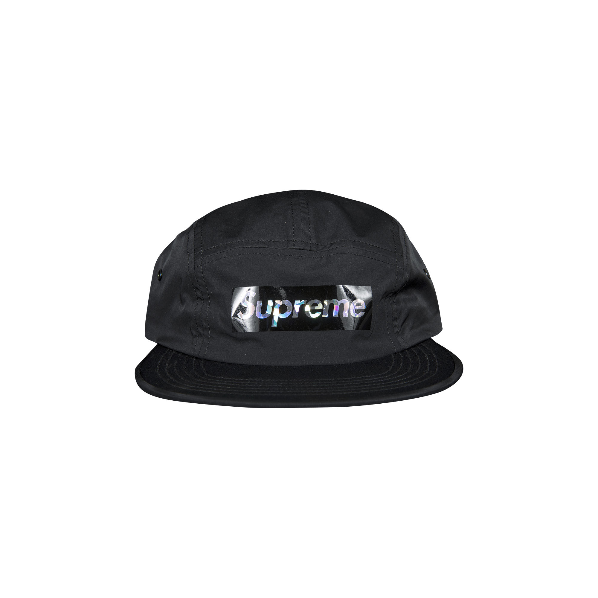 Supreme Holographic Camp Cap 'Black'