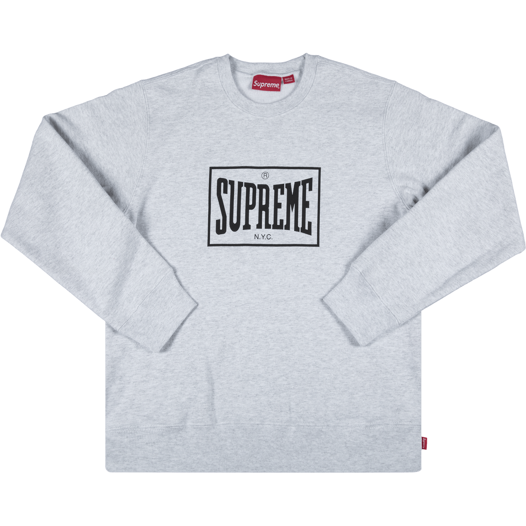 Supreme Warm Up Crewneck 'Ash Grey'