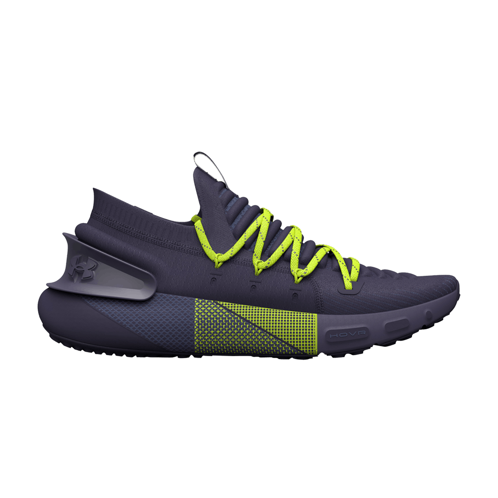 Pre-owned Under Armour Wmns Hovr Phantom 3 'tempered Steel High-vis Yellow In Purple