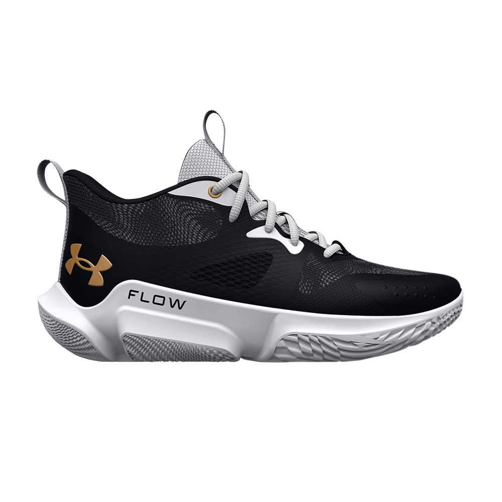 Pre-owned Under Armour Wmns Flow Breakthru 3 'black White Gold'