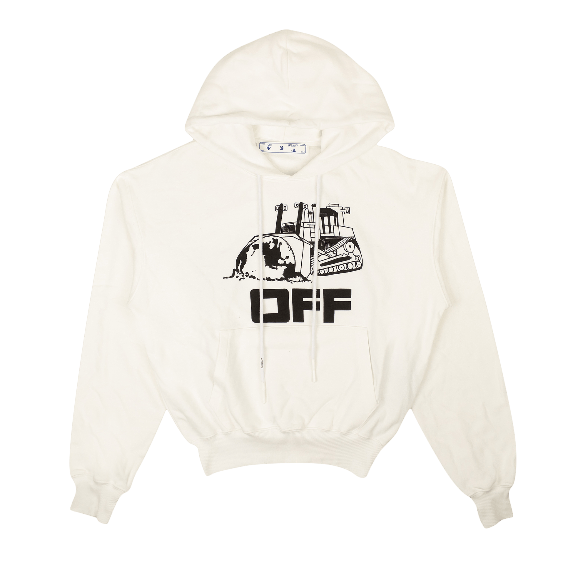Off-White World Caterpillar Over Hoodie 'White/Black'