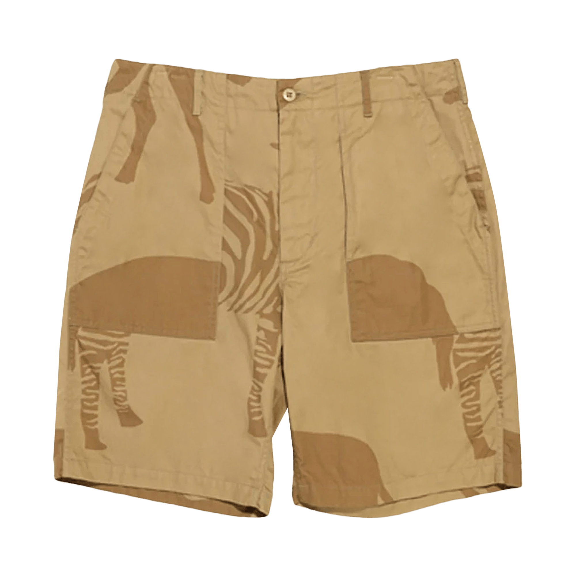 Pre-owned Engineered Garments Fatigue Short 'khaki' In Brown