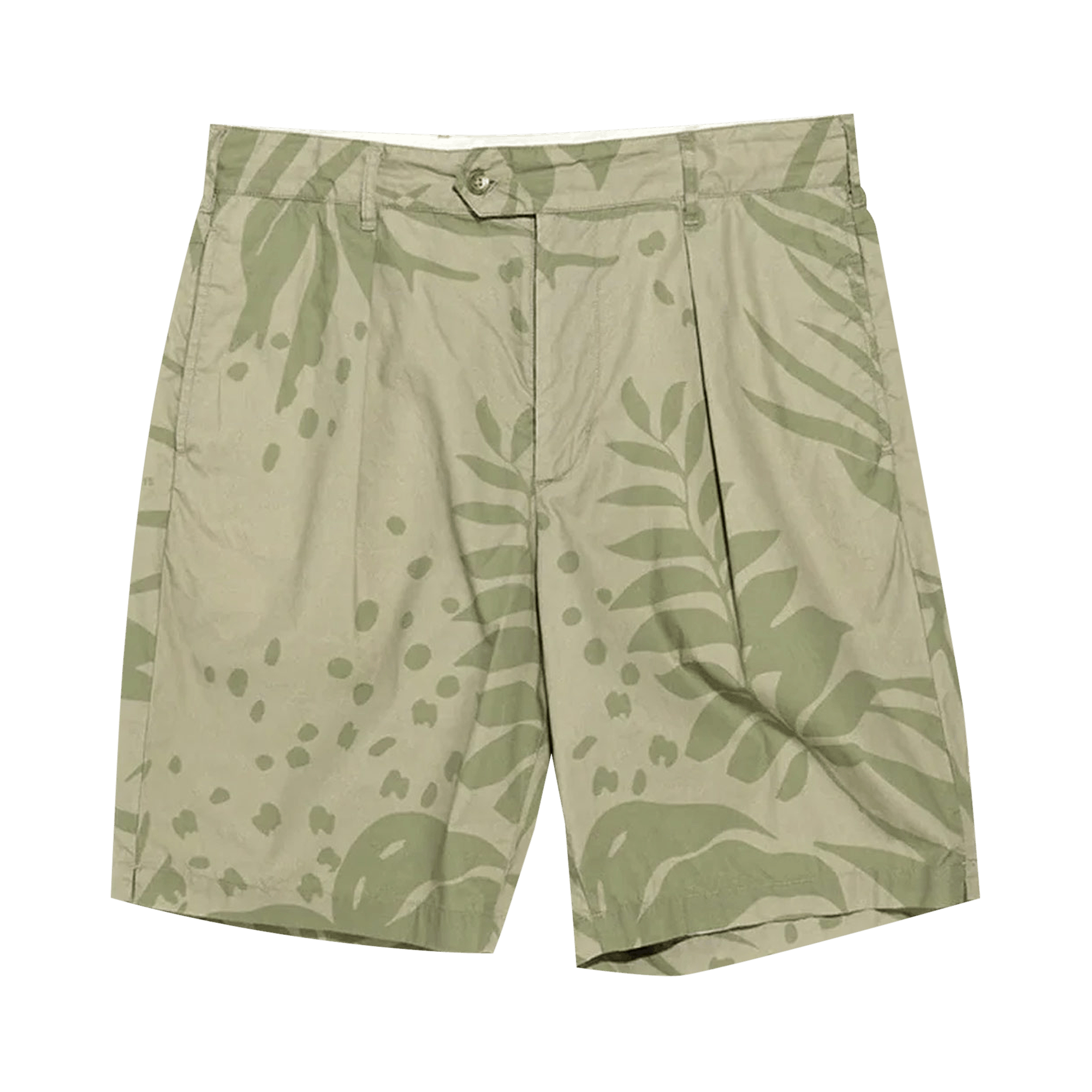Pre-owned Engineered Garments Sunset Short 'khaki/olive' In Green