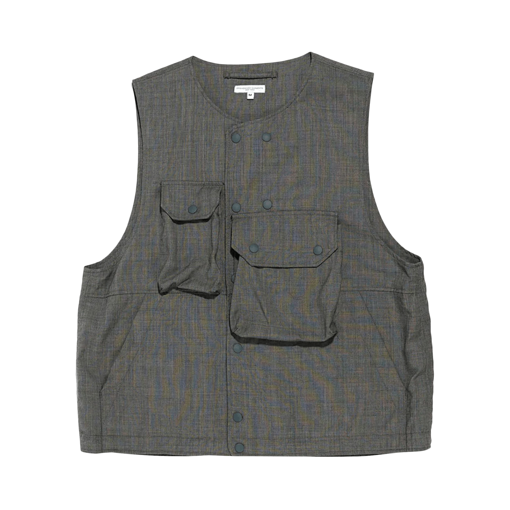 Pre-owned Engineered Garments Cover Vest 'grey/sharkskin'