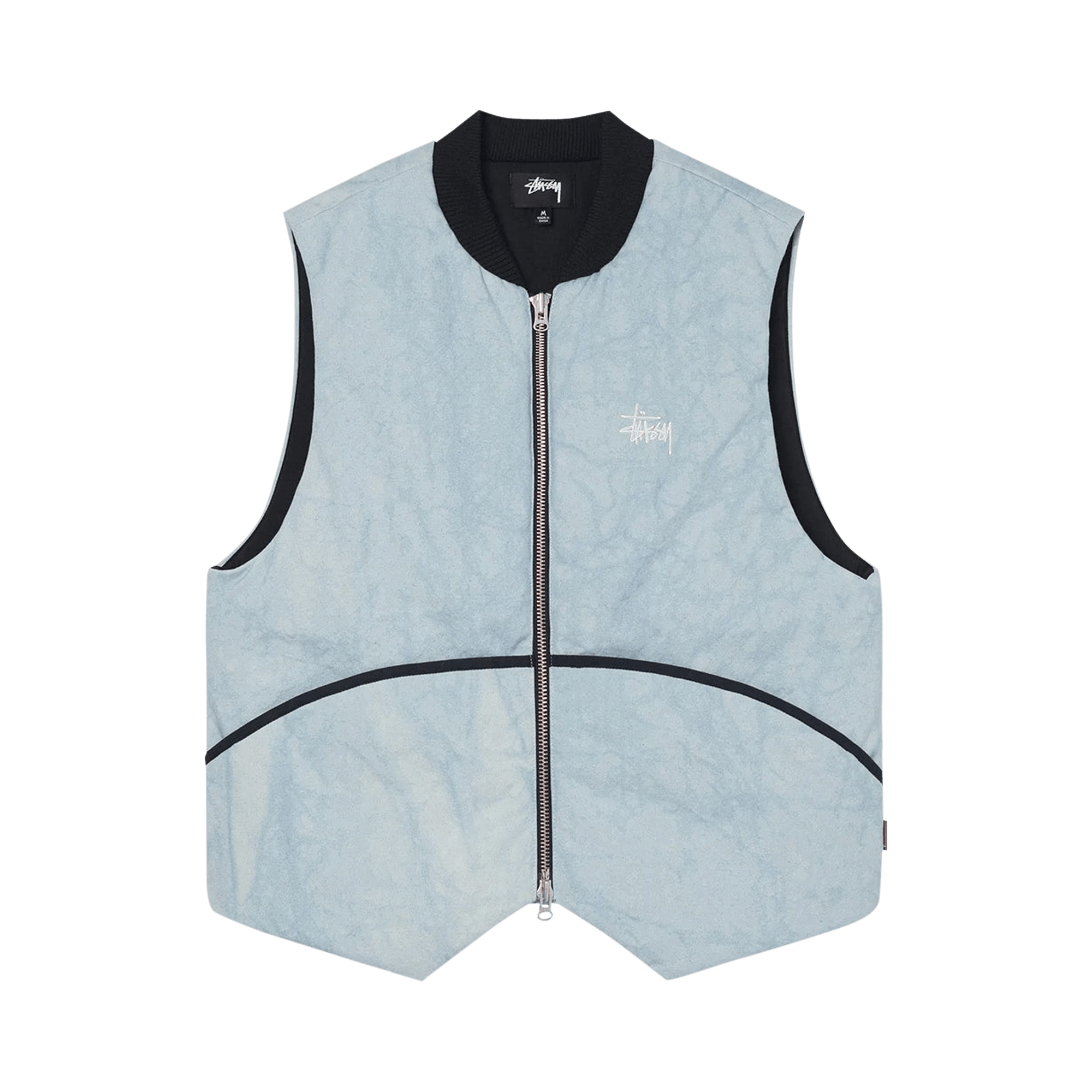 Stussy Washed Canvas Primaloft Vest 'Light Blue'