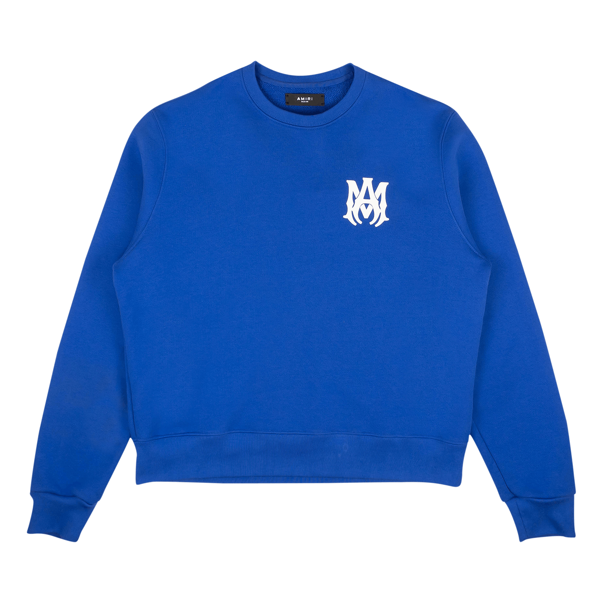 Pre-owned Amiri Ma Core Logo Crewneck Sweatshirt 'blue'