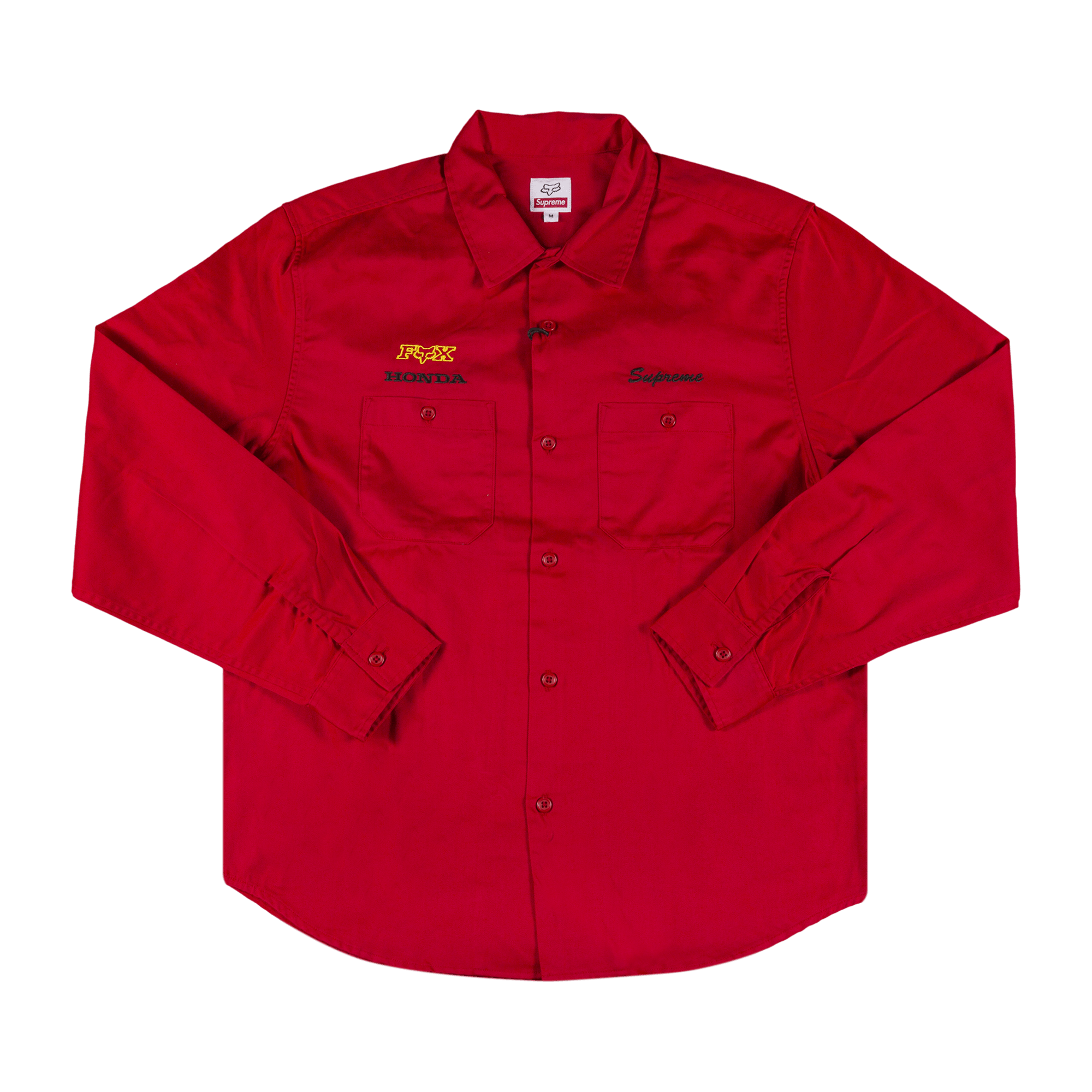 Supreme x Honda Fox Racing Work Shirt 'Red'