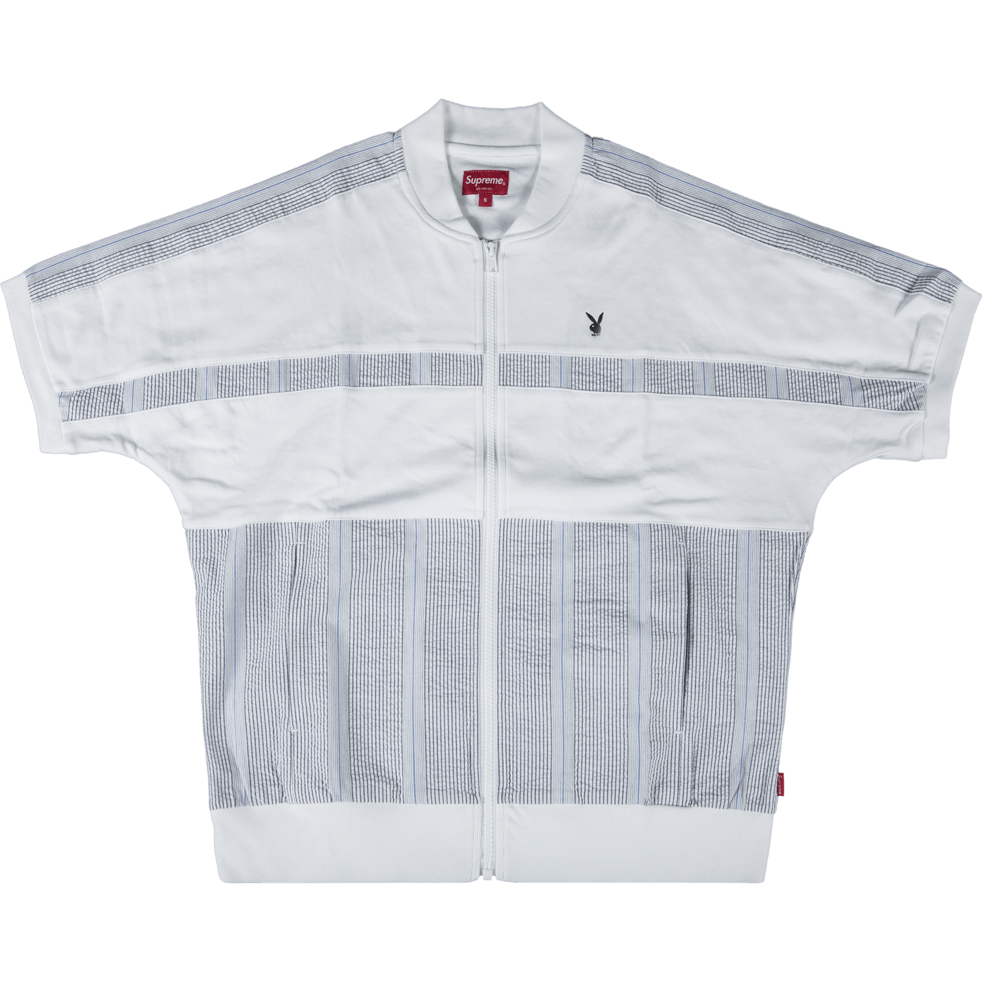 Supreme x Playboy Leisure Zip Up Top 'White'
