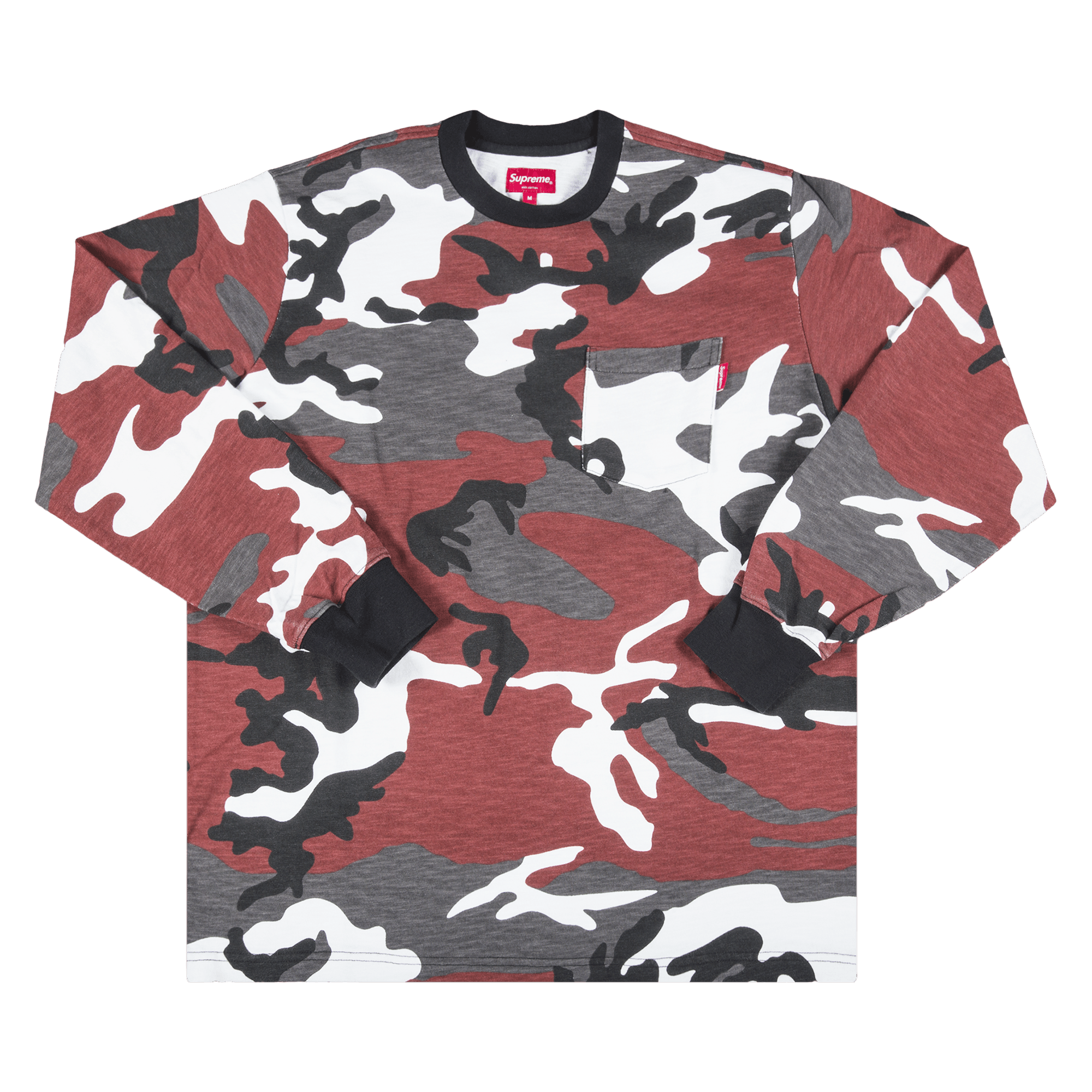 Supreme Long-Sleeve Pocket T-Shirt 'Camo'