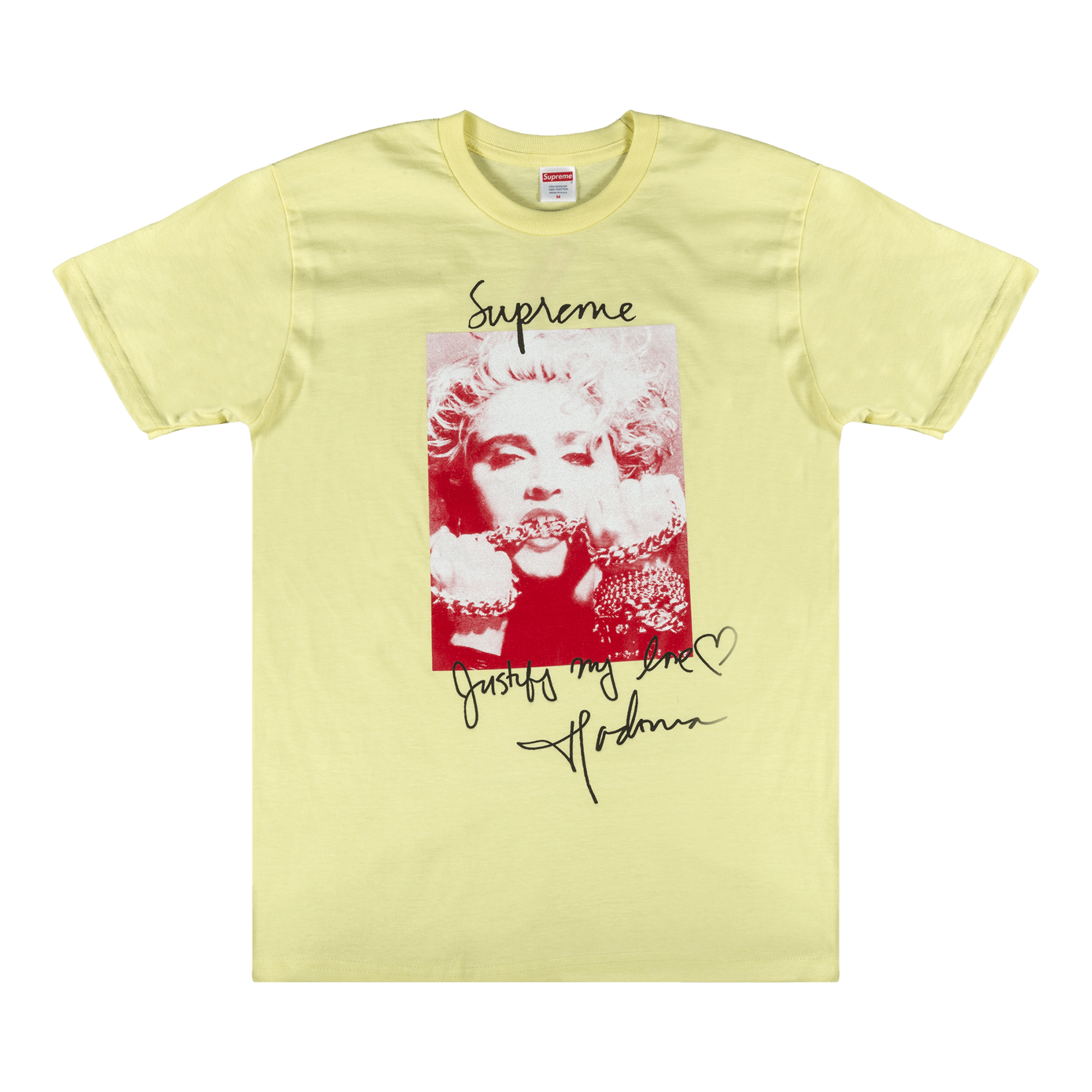 Supreme Madonna T-Shirt 'Pale Yellow'