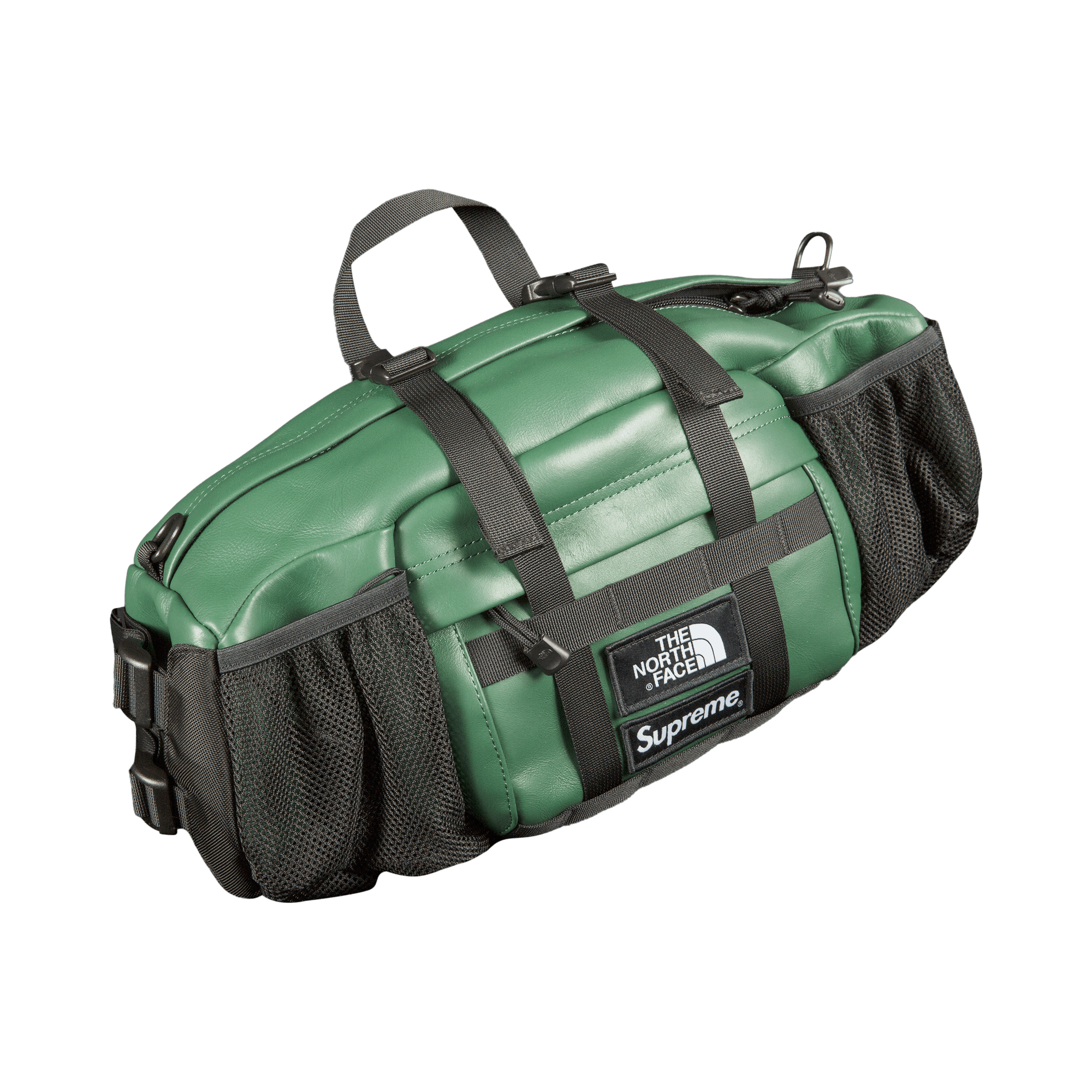 Supreme x The North Face Leather Mountain Waist Bag 'Green'