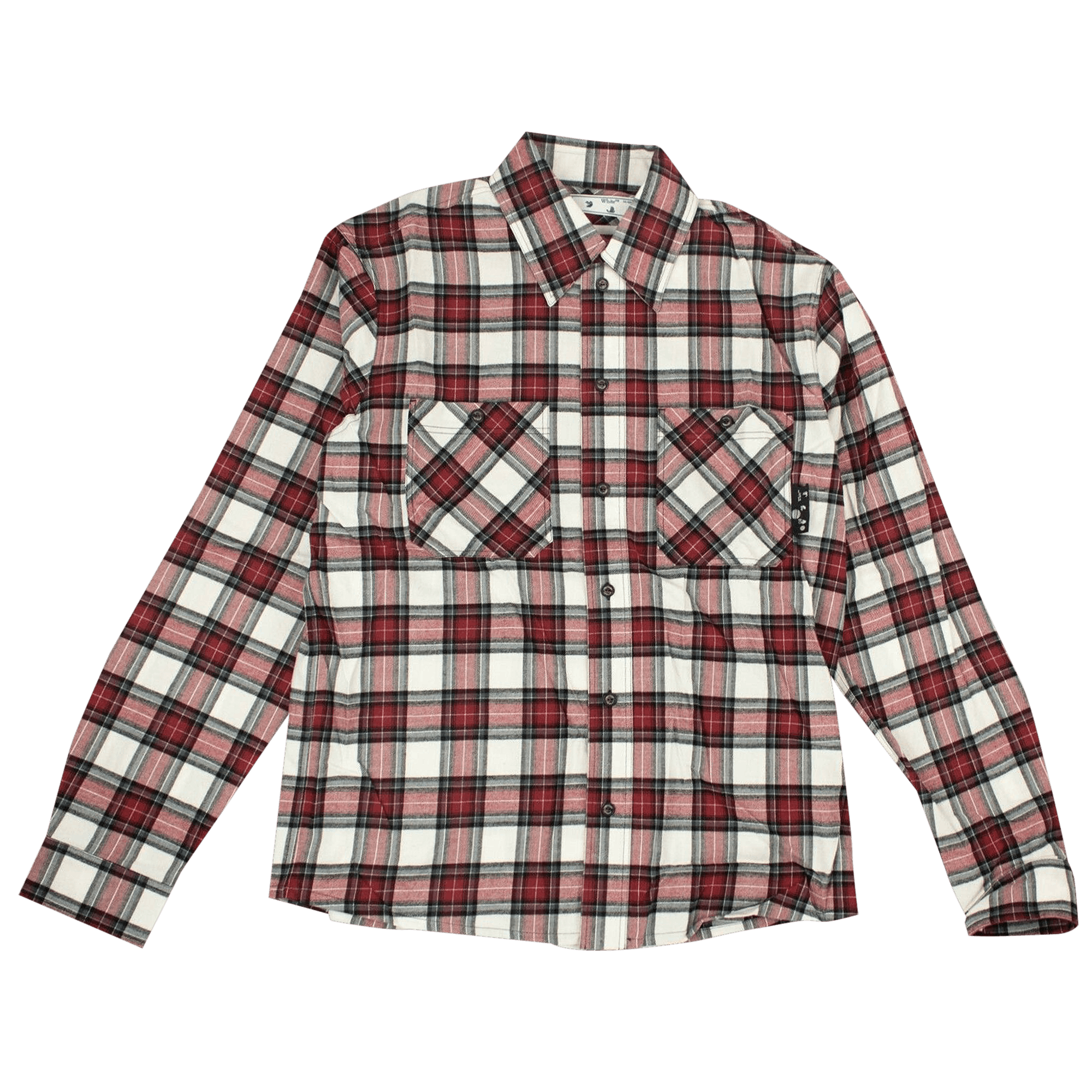Pre-owned Off-white Check Arrow Flannel Shirt 'red'