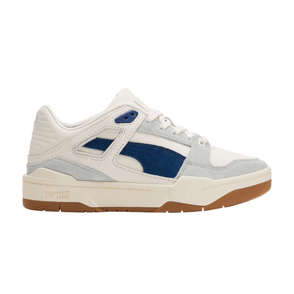 Pre-owned Puma Lauren London X Slipstream Lo Big Kid 'l.a. Love Story - Estate Blue' In Cream