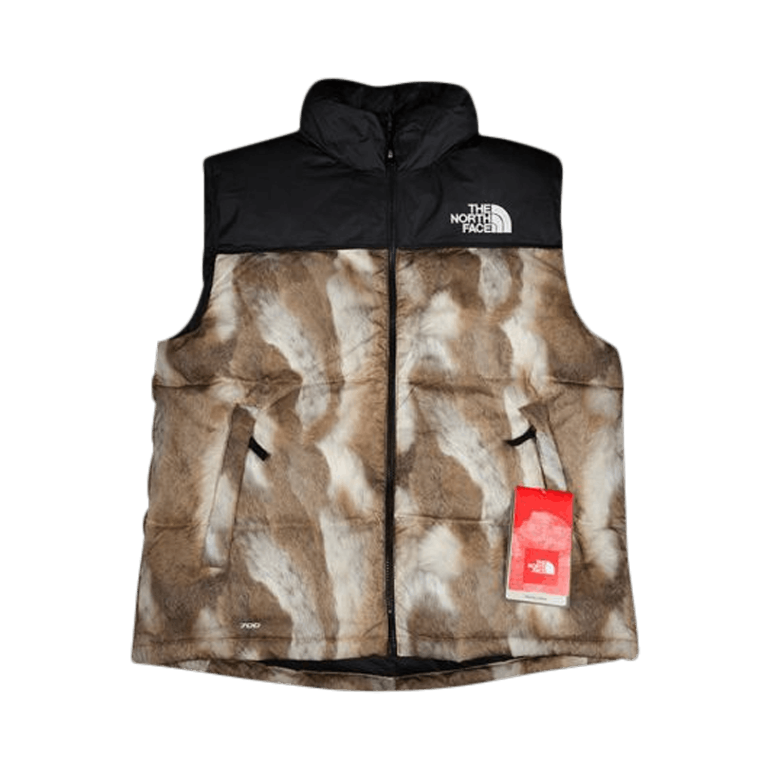 Supreme x The North Face Fur Print Nuptse 'Brown'