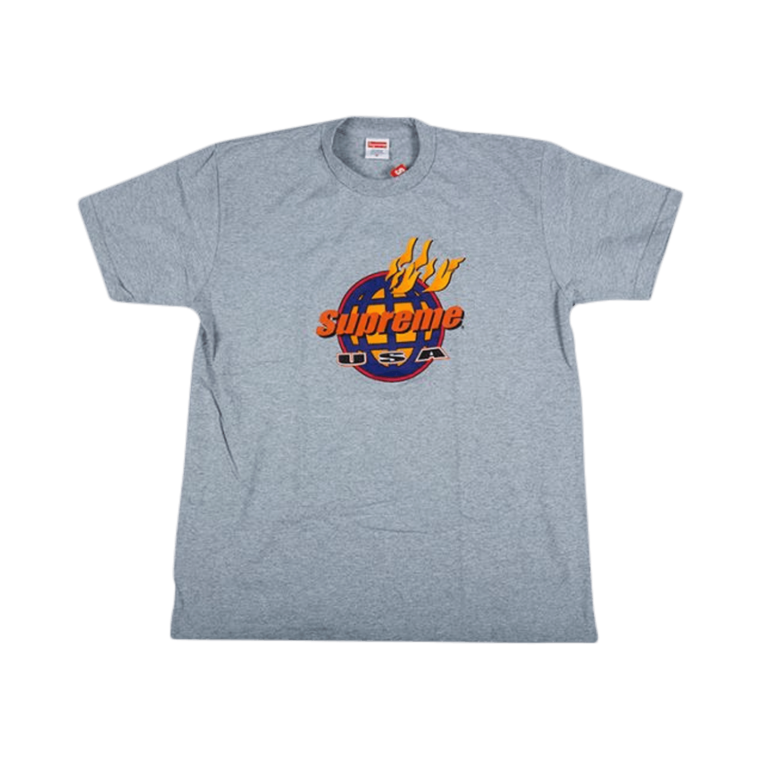 Supreme Fire T-Shirt 'Grey'