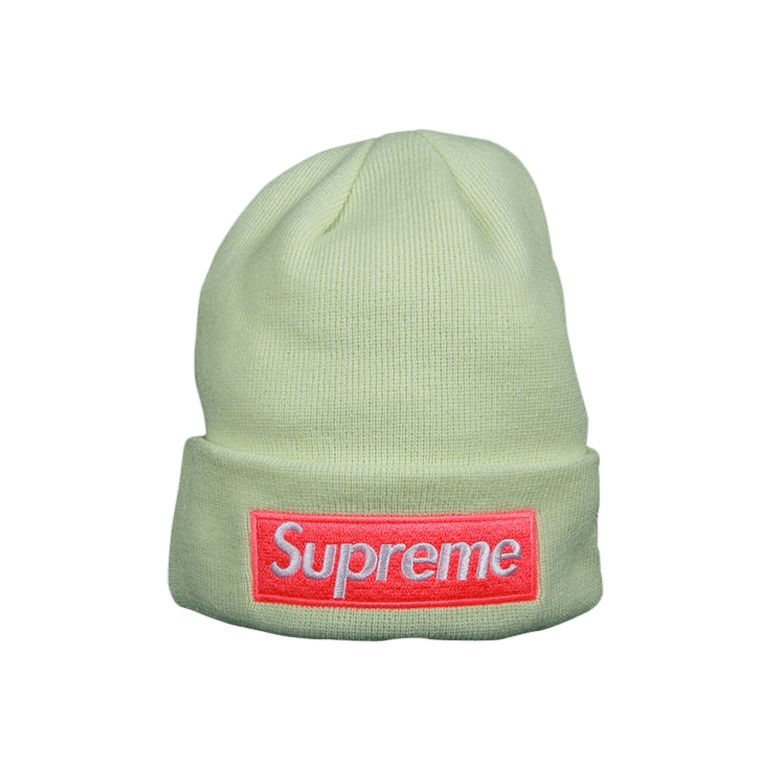 Supreme New Era Box Logo Beanie 'Lime'