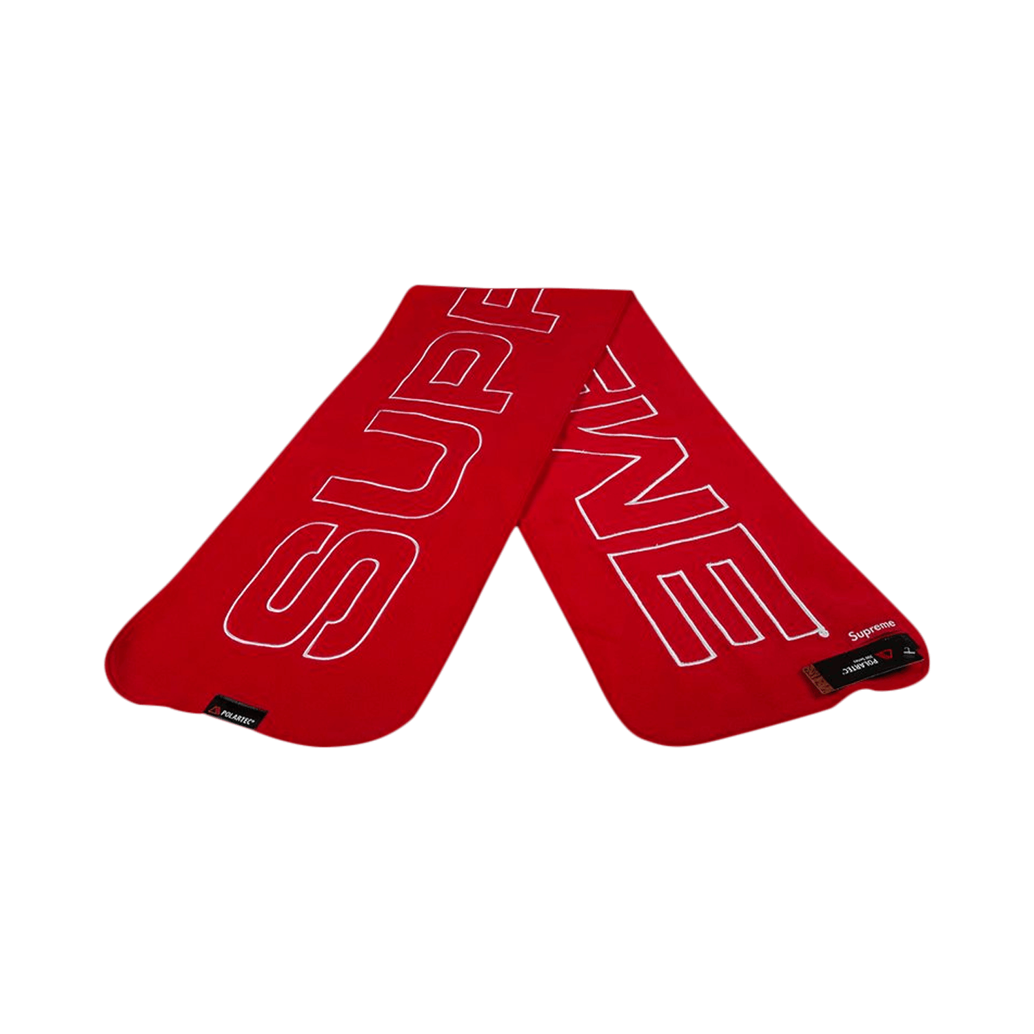 Supreme Polartec Logo Scarf 'Red'