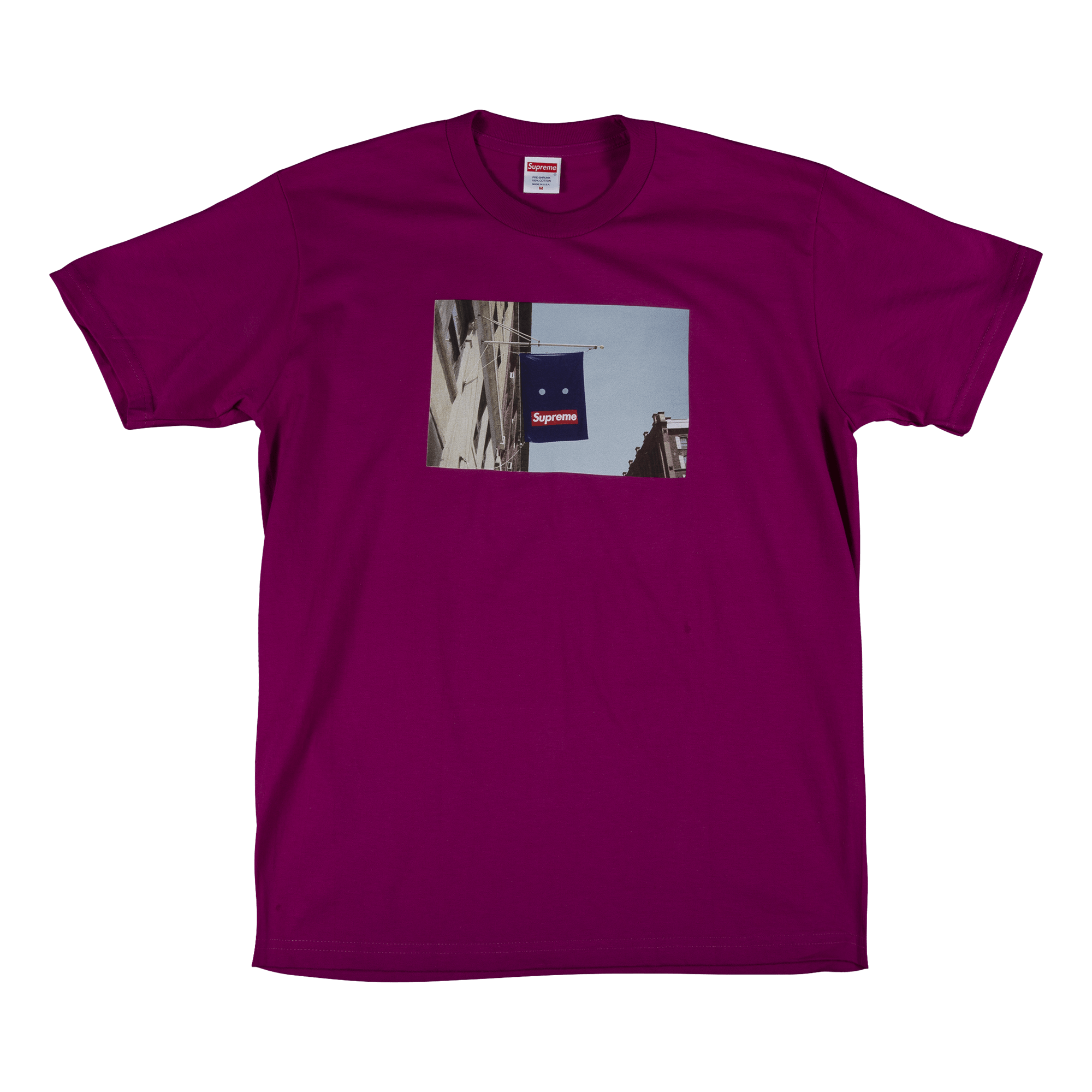 Supreme Banner T-Shirt 'Magenta'