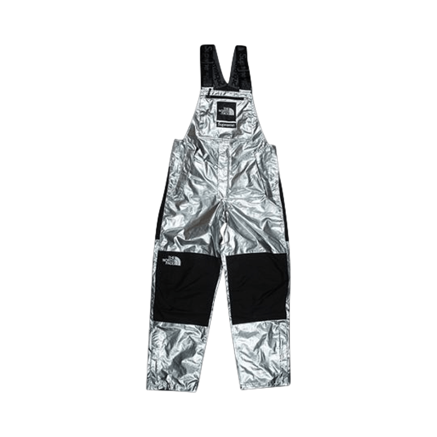 Supreme x The North Face Metallic Bib Pants 'Silver'