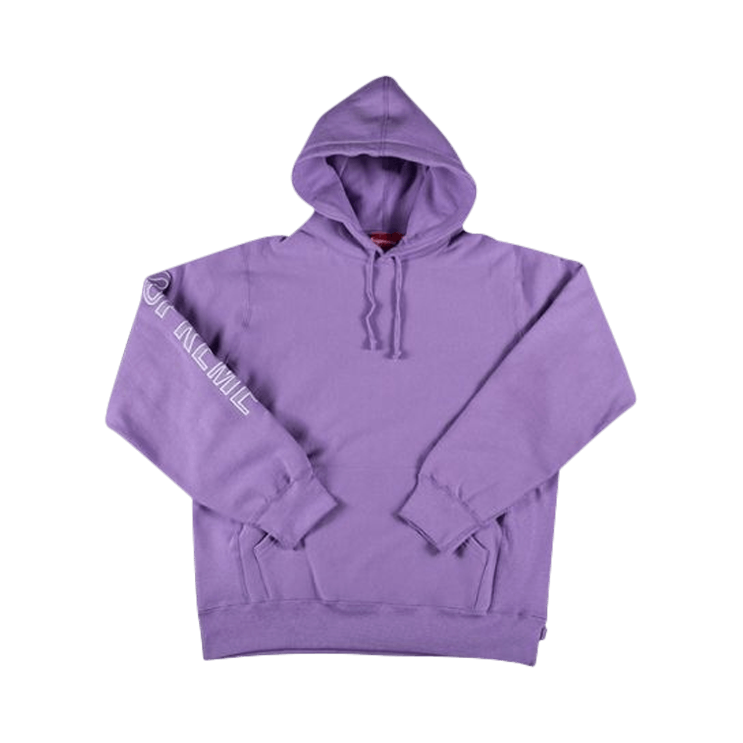 Supreme Sleeve Embroidery Hooded Sweatshirt 'Violet'