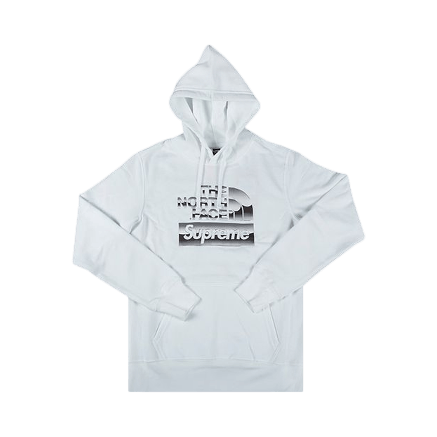Supreme x The North Face Metallic Logo Hooded Sweatshirt 'White'
