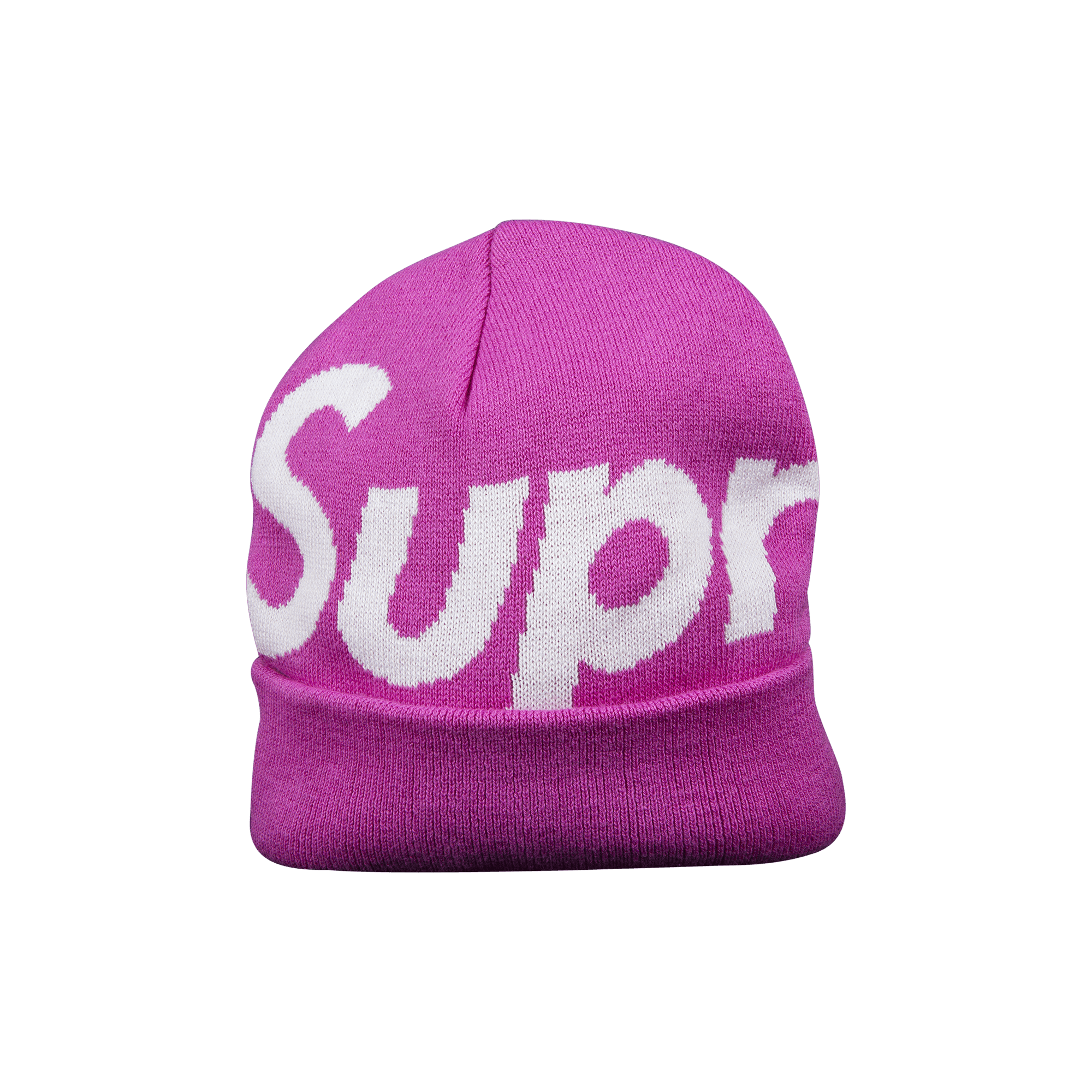 Supreme Big Logo Beanie 'Magenta'