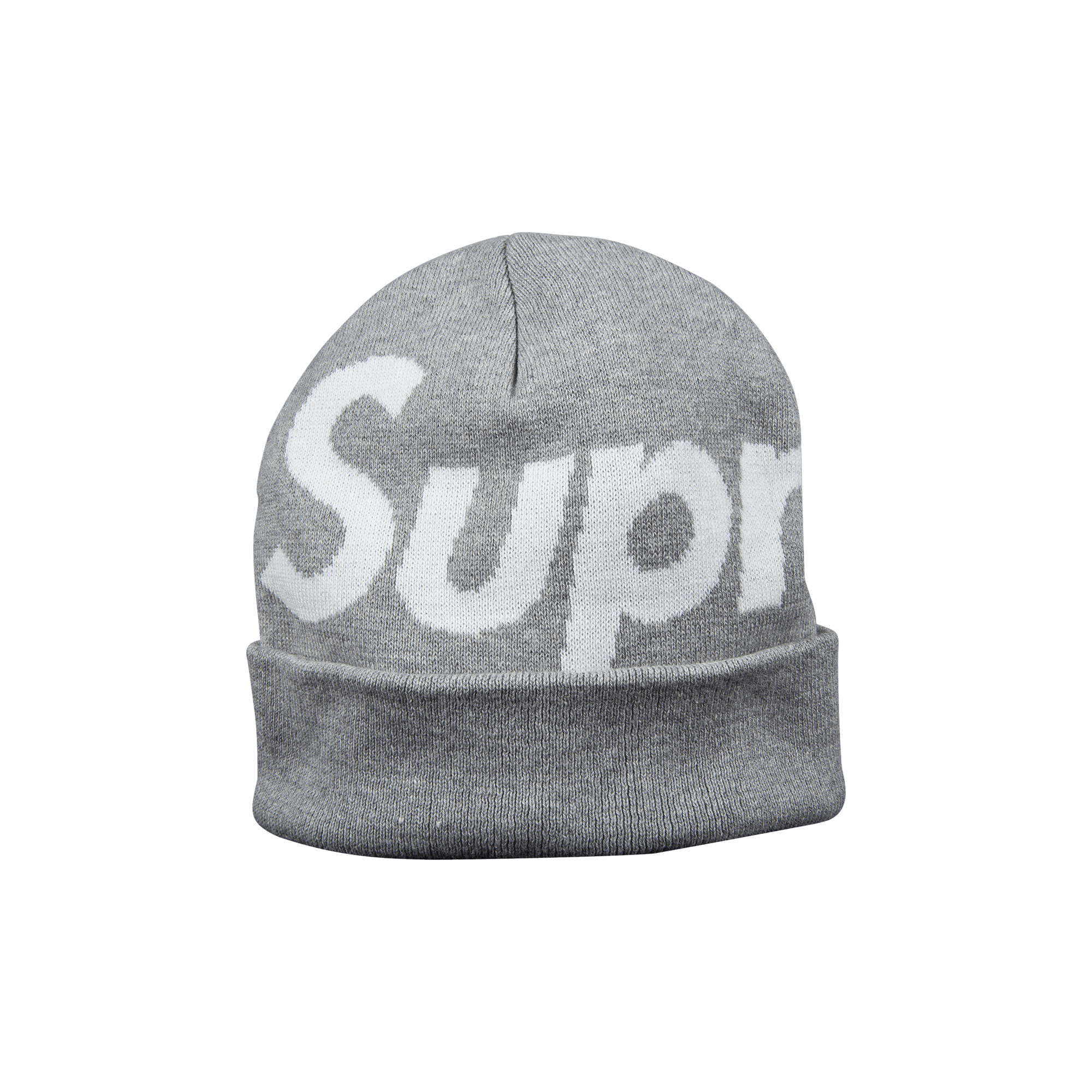 Supreme Big Logo Beanie 'Grey'