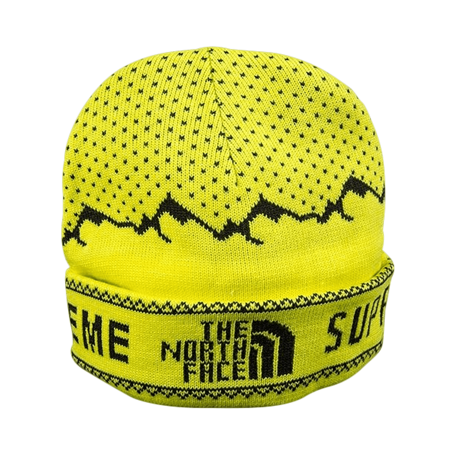 Supreme x The North Face Fold Beanie 'Sulfur'