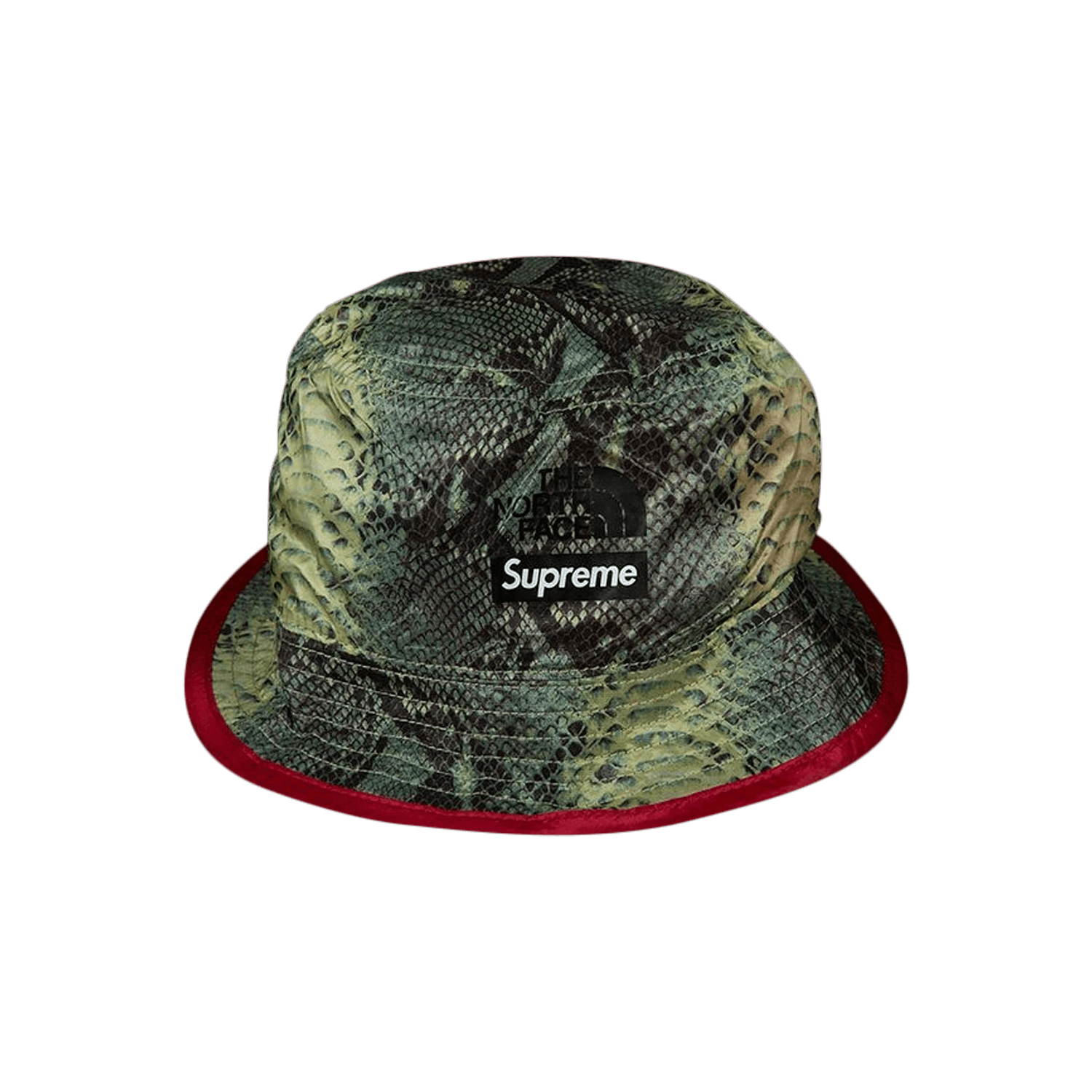 Supreme x The North Face Snakeskin Packable Reversible Crusher 'Green'