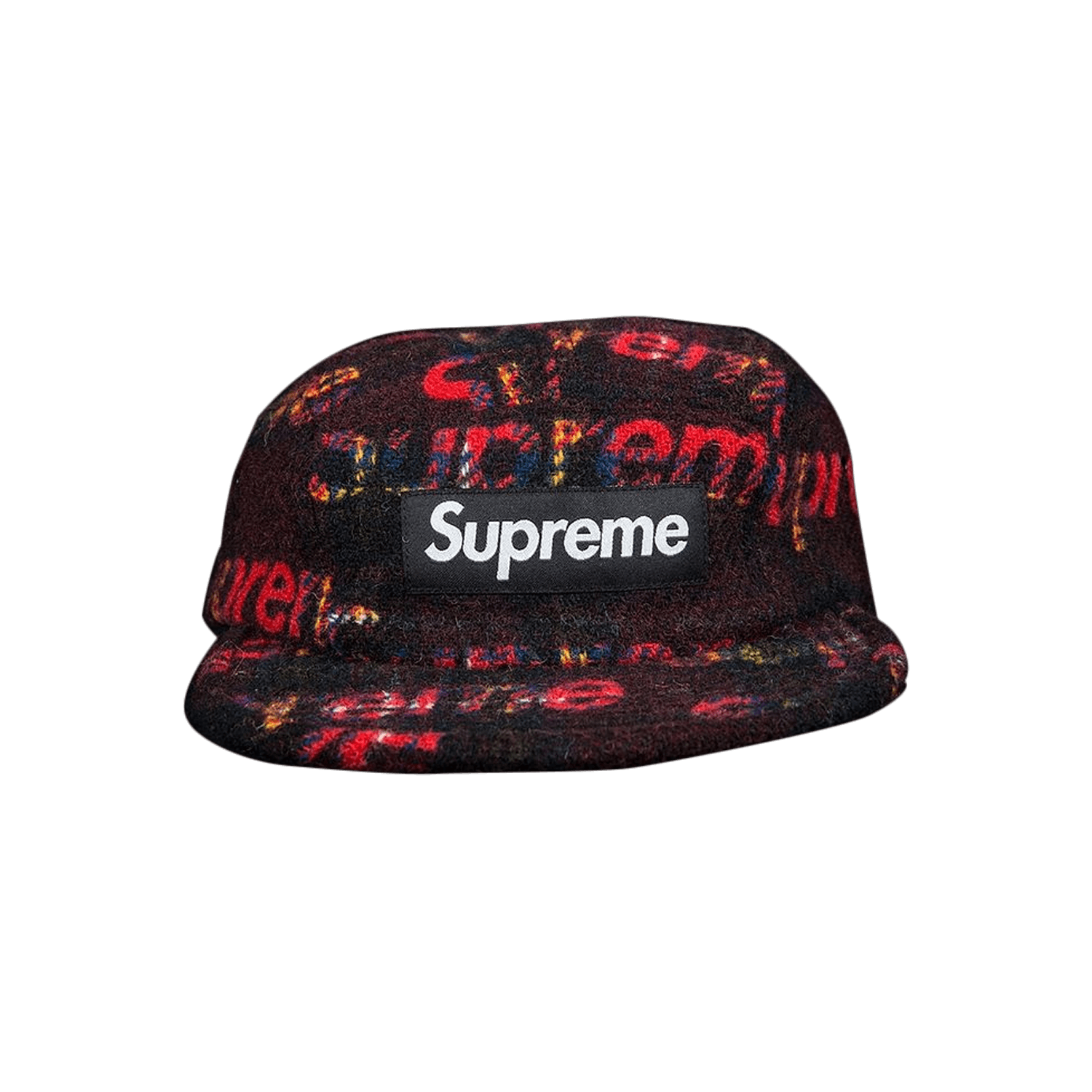 Supreme Harris Tweed Camp Cap 'Black'